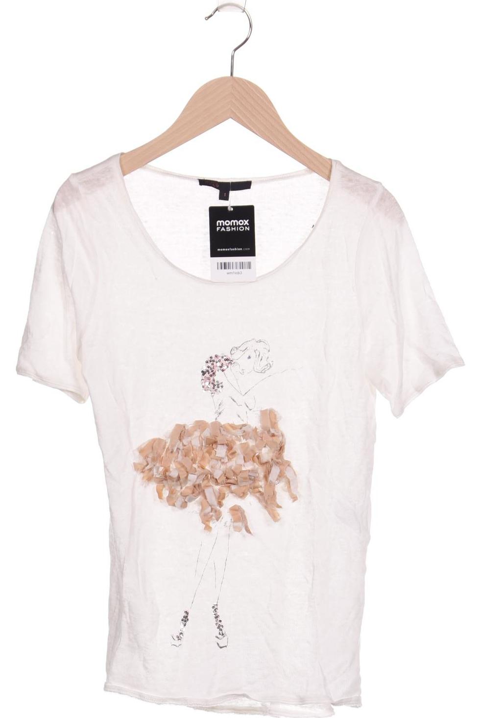 

maje Damen T-Shirt, weiß, Gr. 36