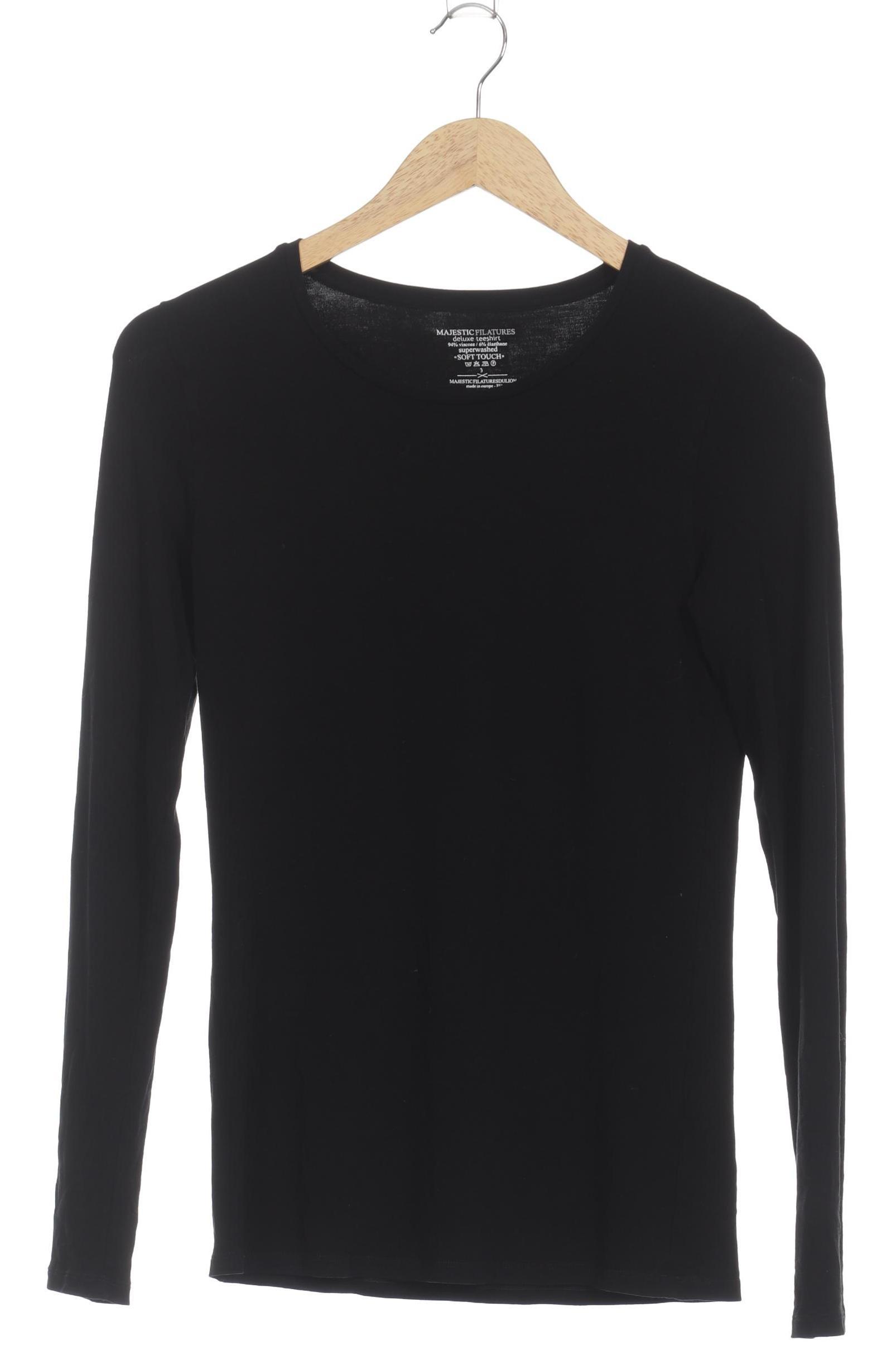 

Majestic Filatures Damen Langarmshirt, schwarz, Gr.