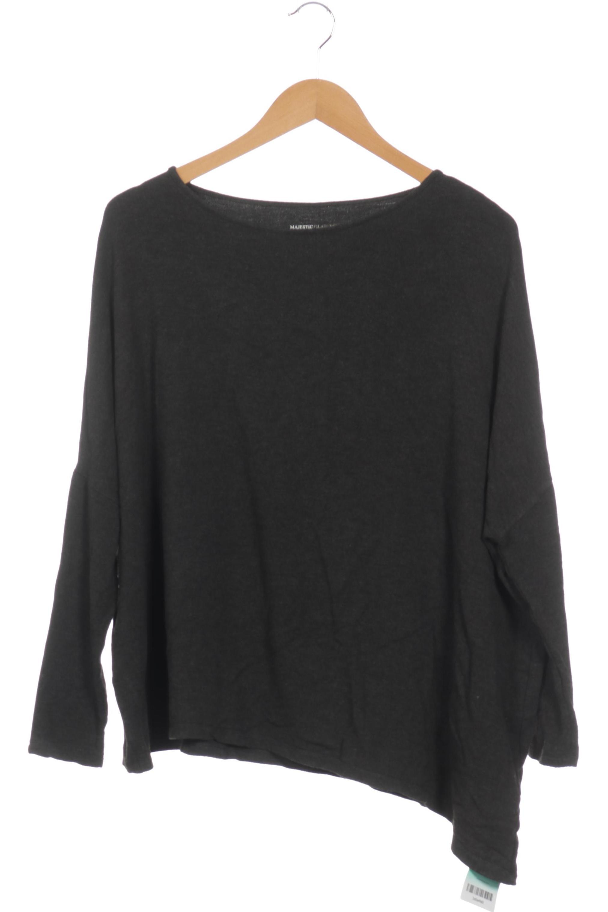 

Majestic Filatures Damen Langarmshirt, grau, Gr.