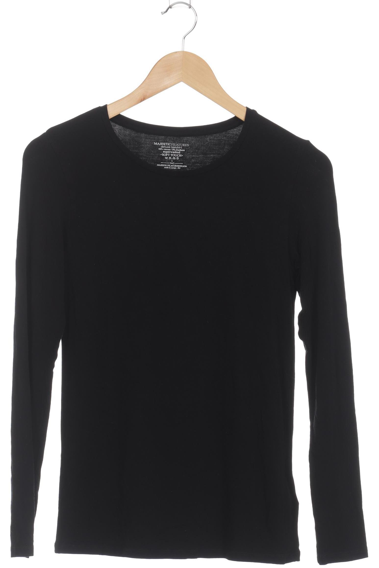 

Majestic Filatures Damen Langarmshirt, schwarz, Gr.