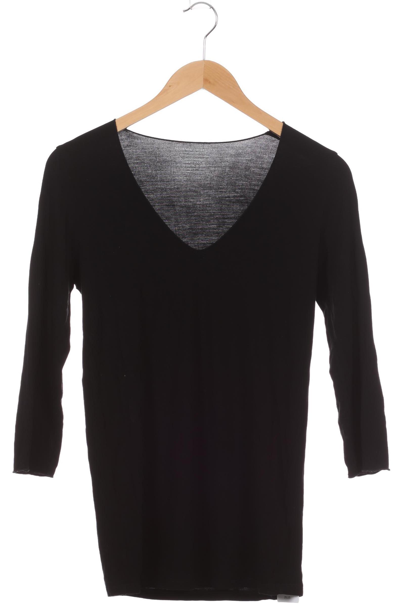 

Majestic Filatures Damen Langarmshirt, schwarz, Gr.