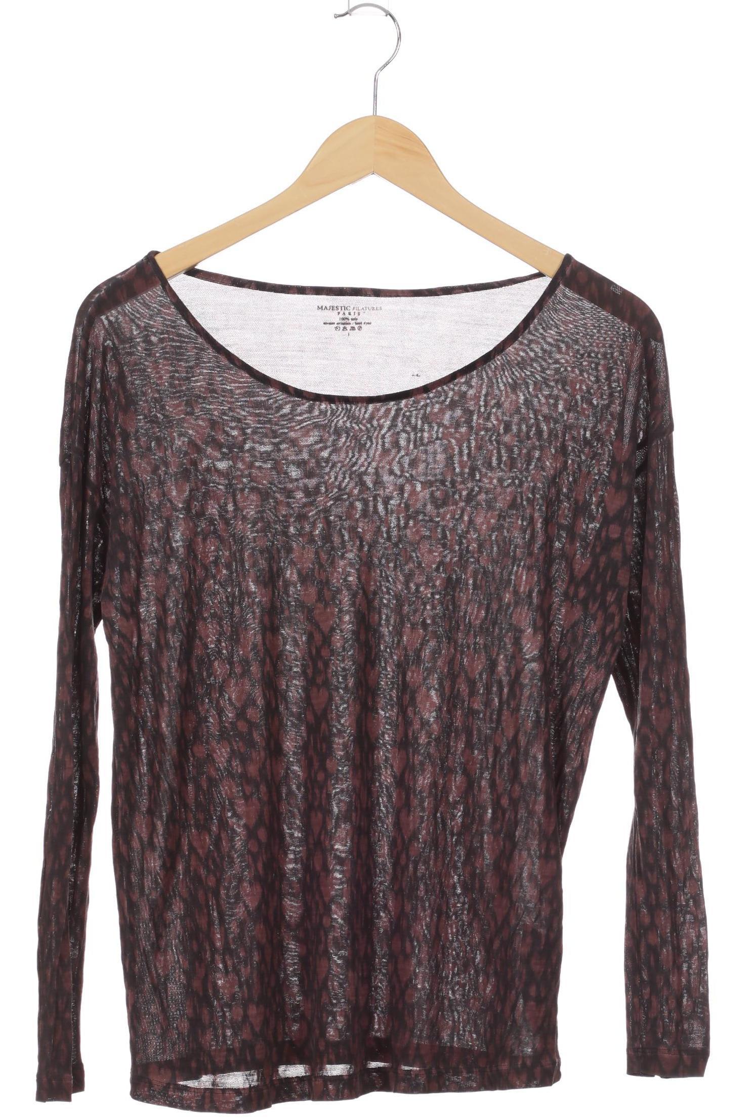 

Majestic Filatures Damen Langarmshirt, schwarz, Gr.