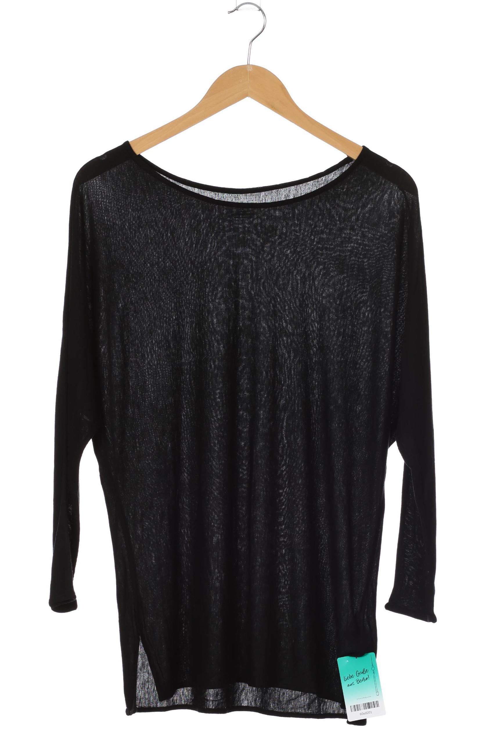 

Majestic Filatures Damen Langarmshirt, schwarz, Gr.
