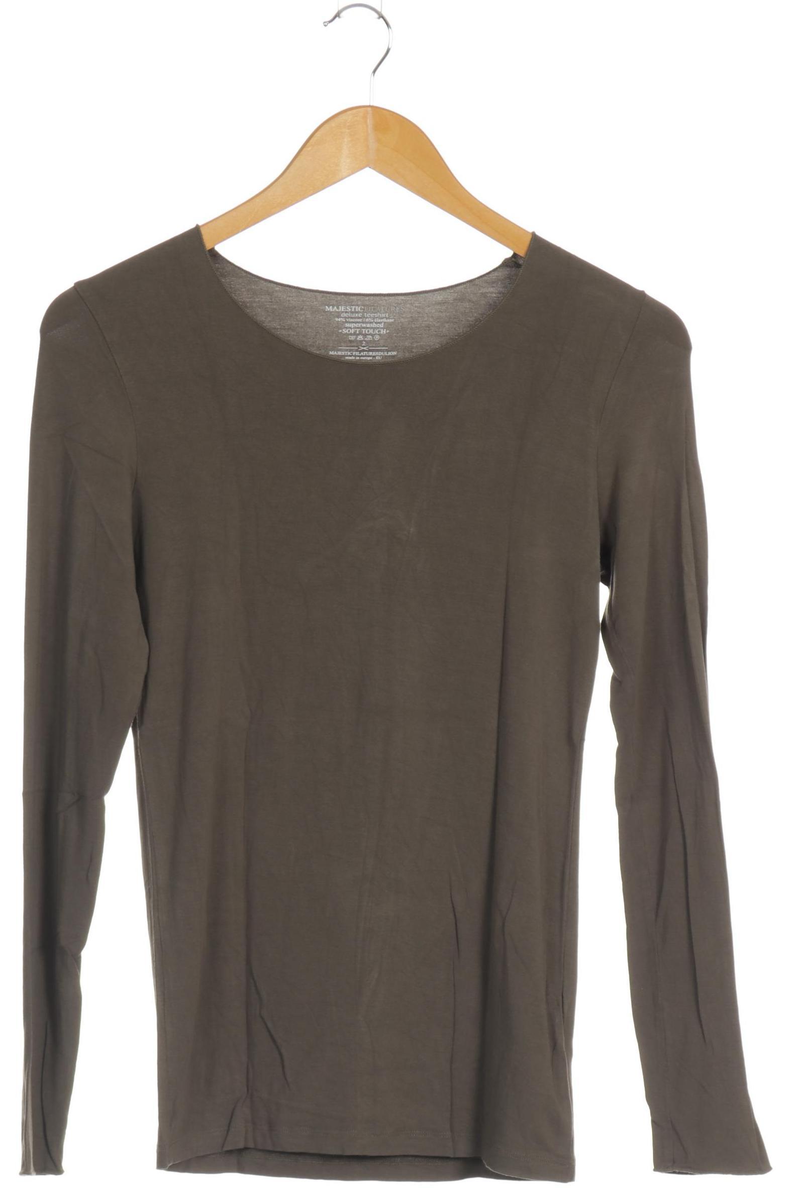 

Majestic Filatures Damen Langarmshirt, grün, Gr.