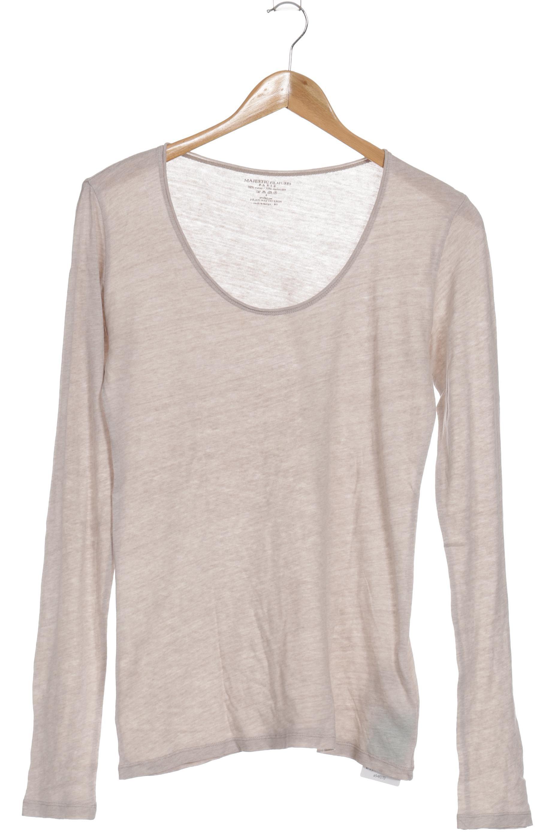 

Majestic Filatures Damen Langarmshirt, beige, Gr.