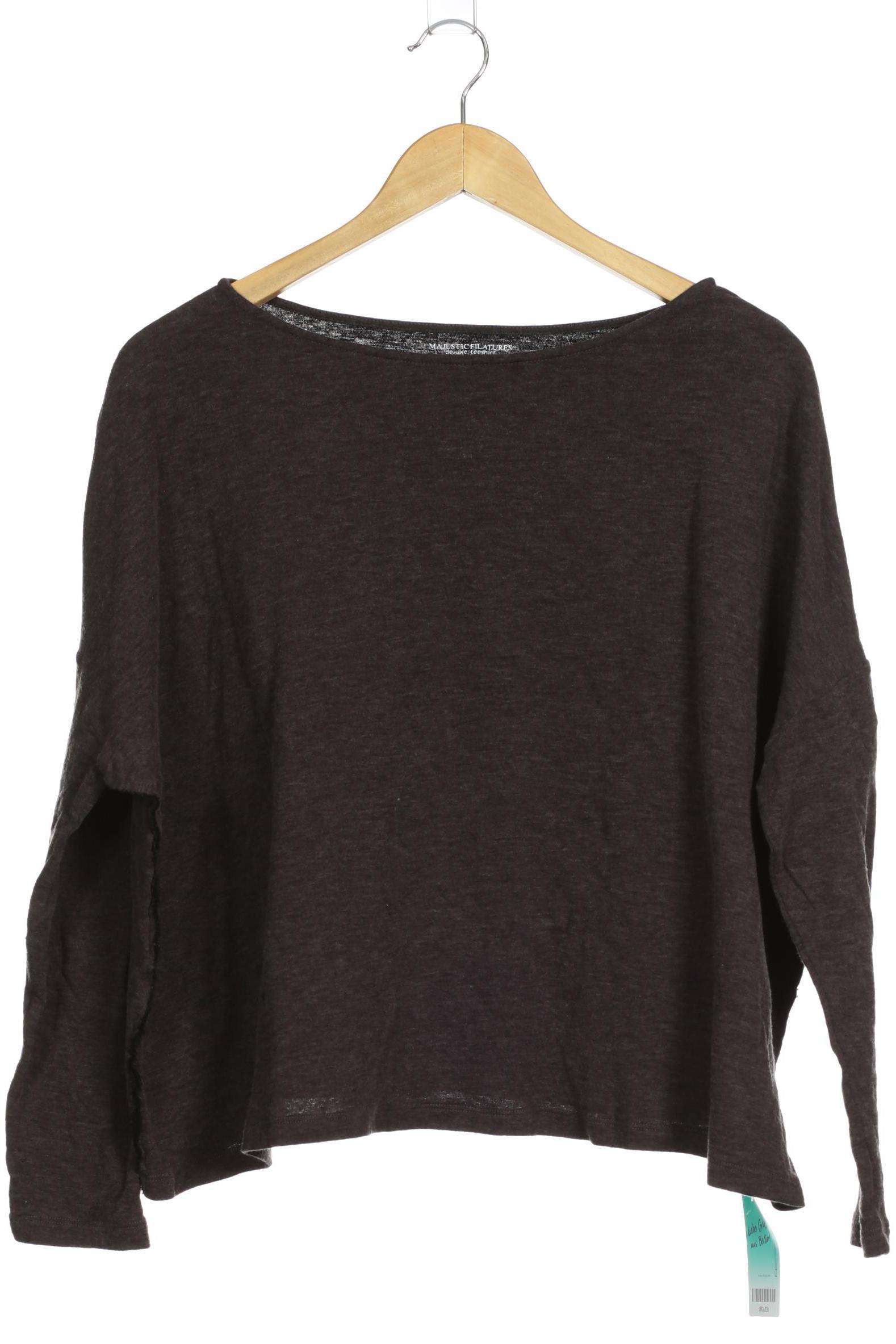 

Majestic Filatures Damen Langarmshirt, braun, Gr.