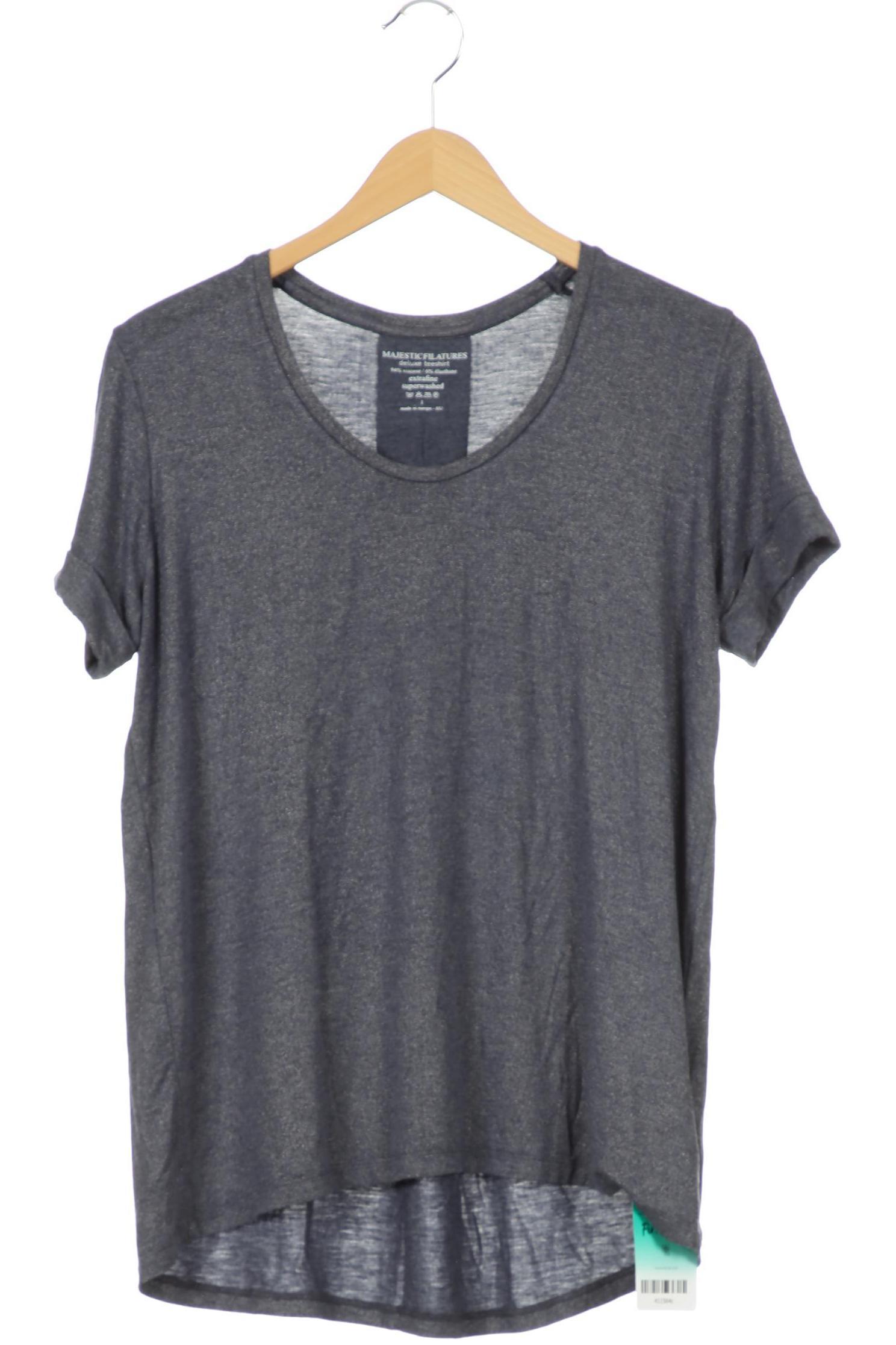 

Majestic Filatures Damen T-Shirt, blau, Gr.