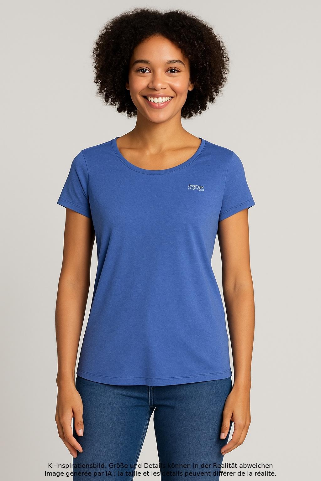 

Majestic Filatures Damen T-Shirt, blau, Gr. 36