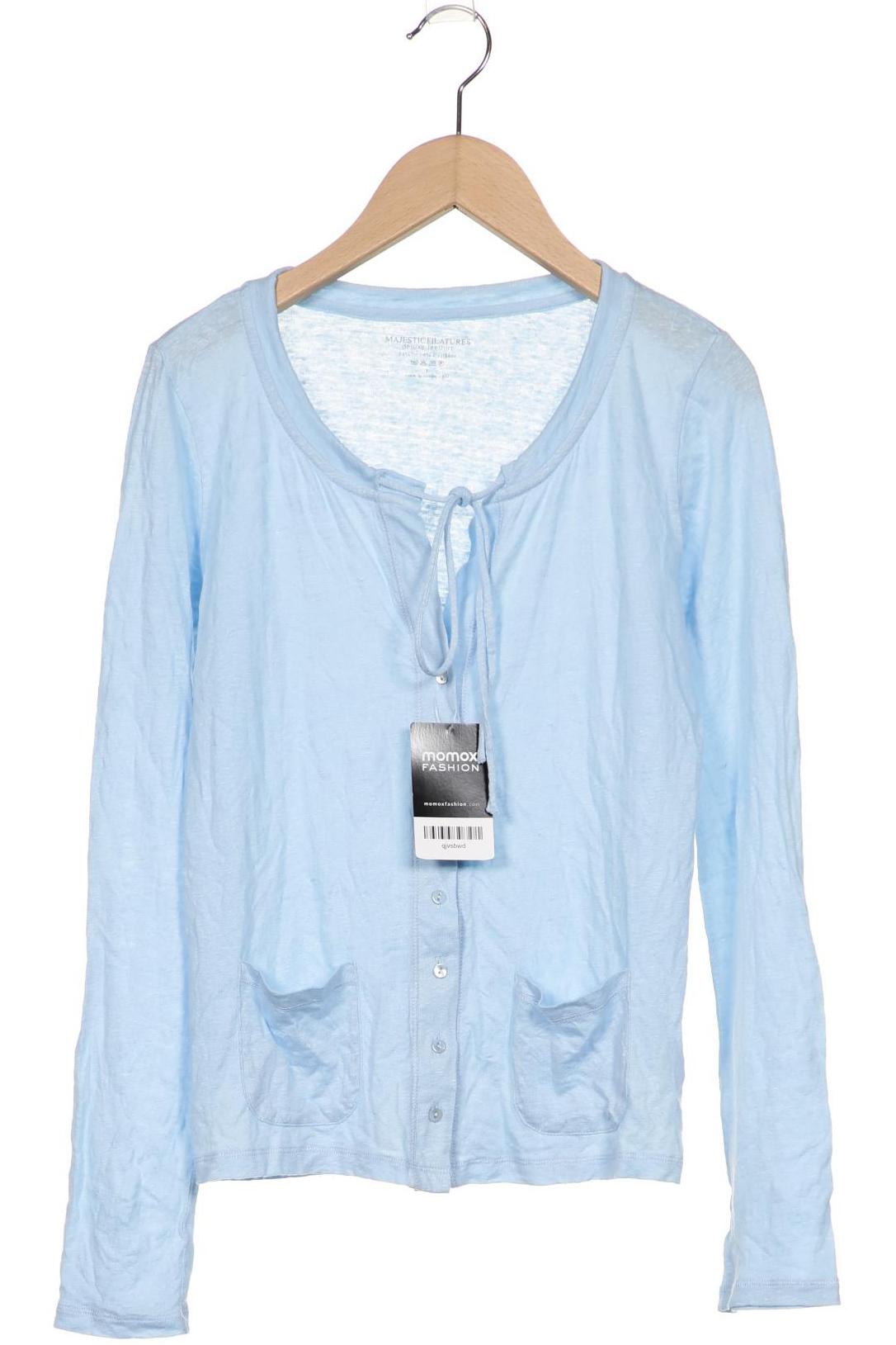 

Majestic Filatures Damen Strickjacke, blau