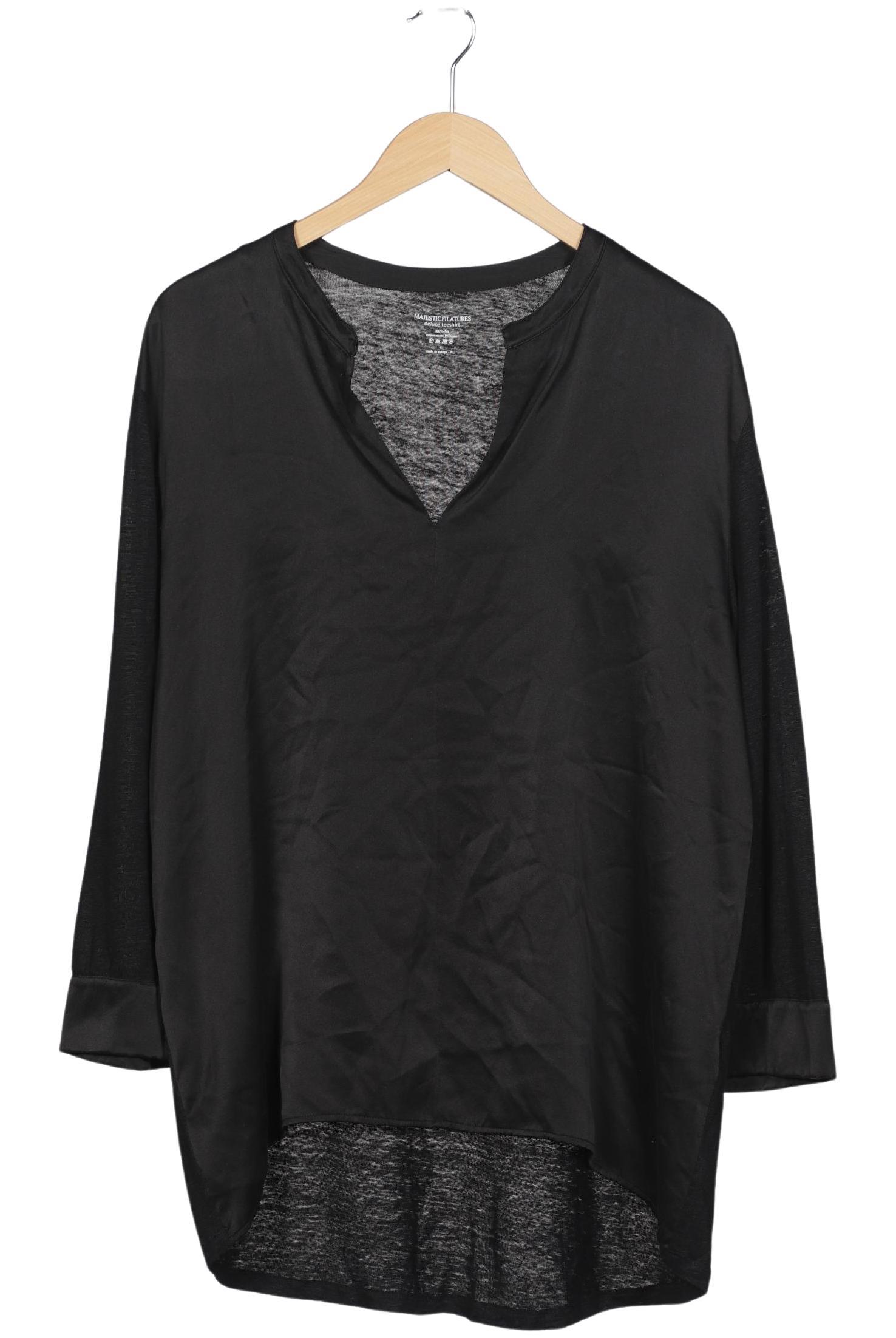 

Majestic Filatures Damen Langarmshirt, schwarz, Gr. 38