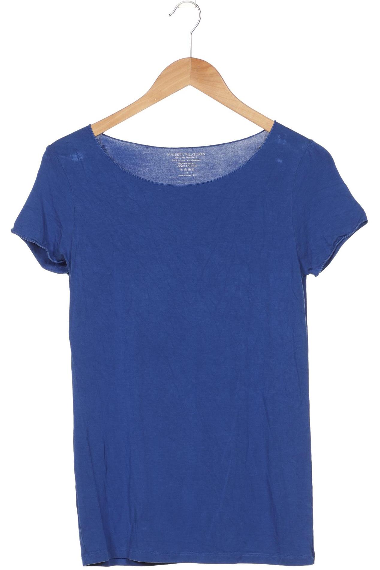 

Majestic Filatures Damen T-Shirt, blau, Gr. 38