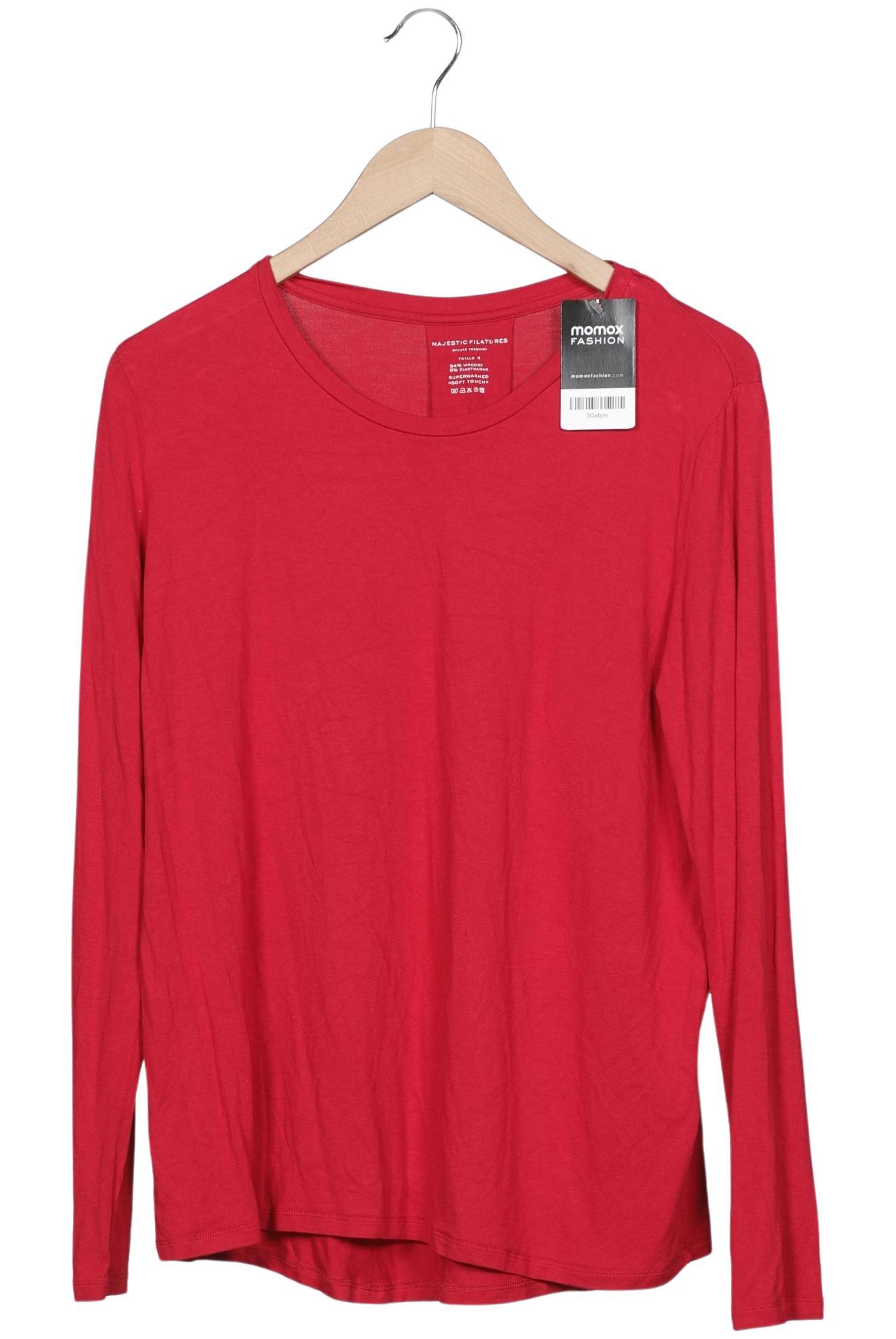 

Majestic Filatures Damen Langarmshirt, rot, Gr. 38