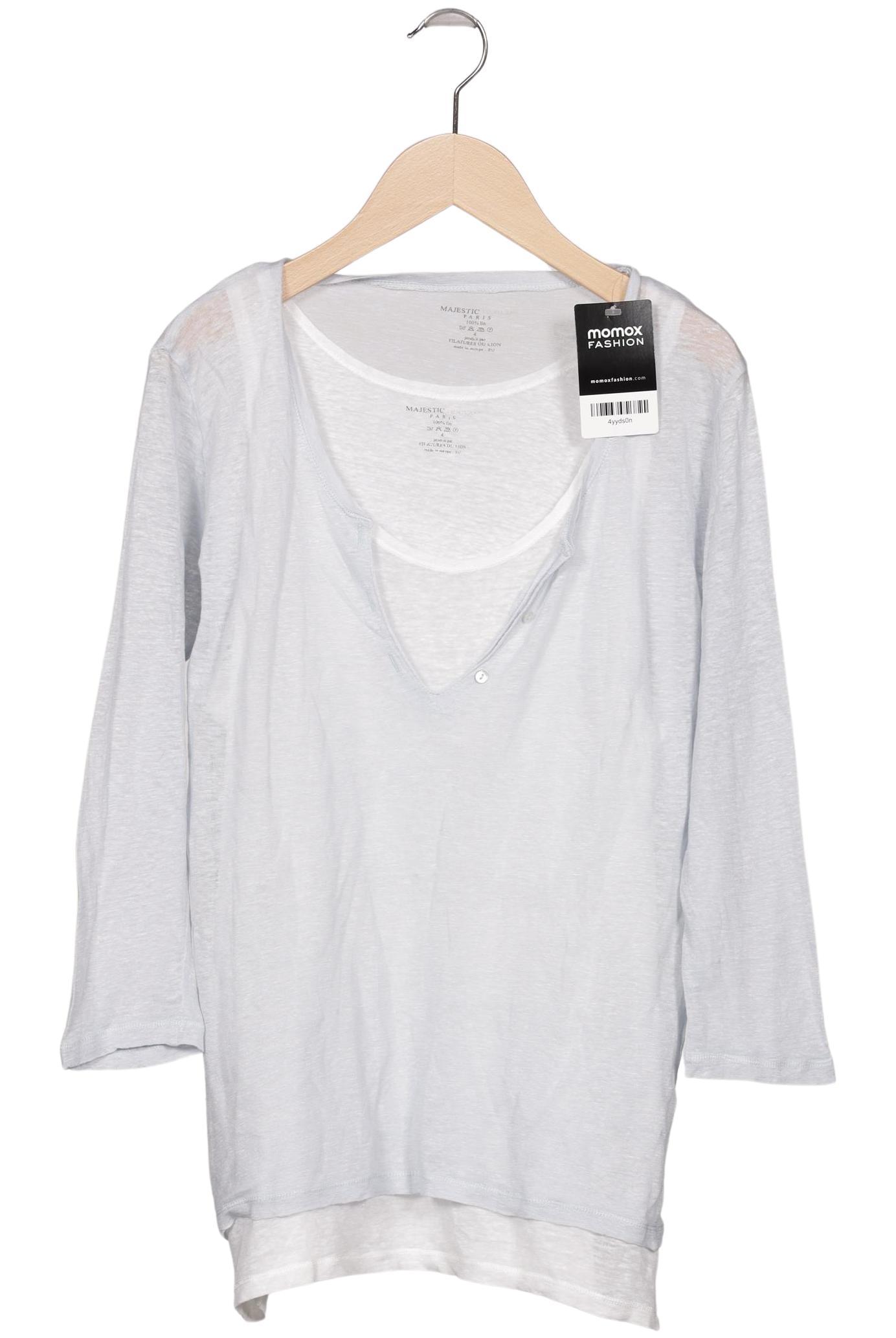 

Majestic Filatures Damen Langarmshirt, hellblau, Gr. 38