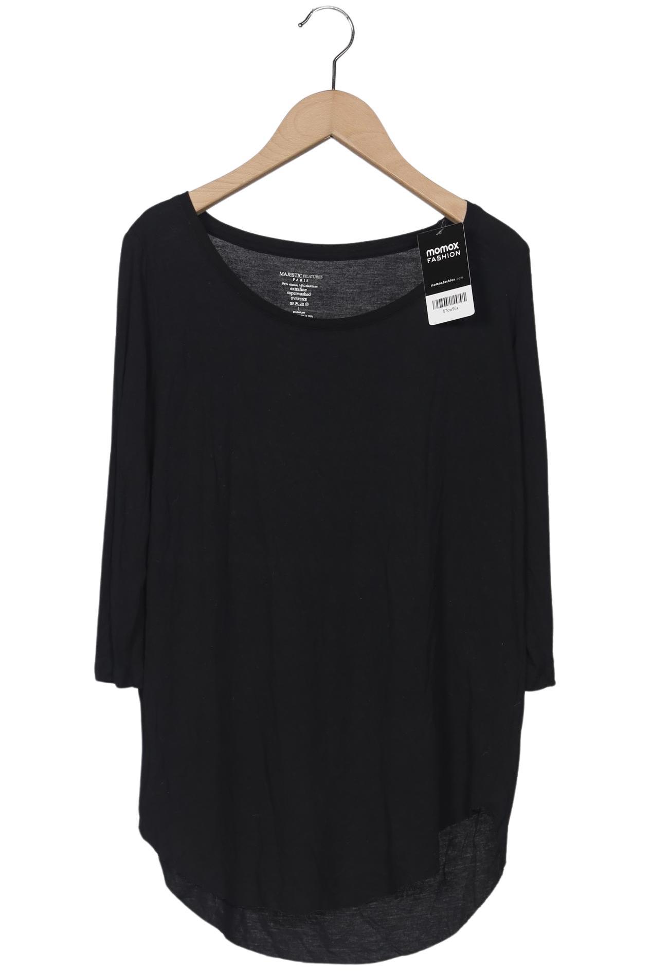 

Majestic Filatures Damen Langarmshirt, schwarz, Gr. 32