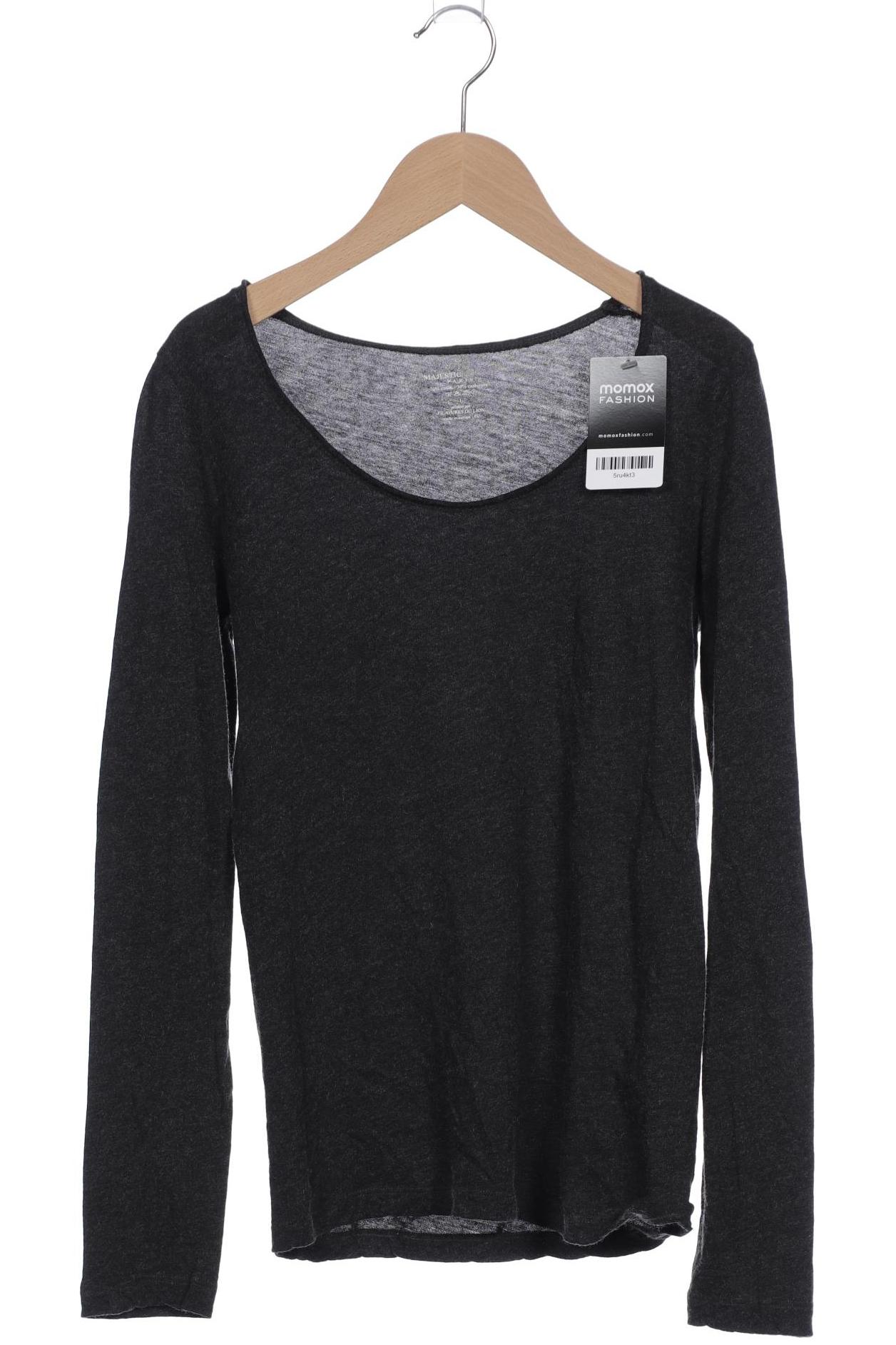 

Majestic Filatures Damen Langarmshirt, grau
