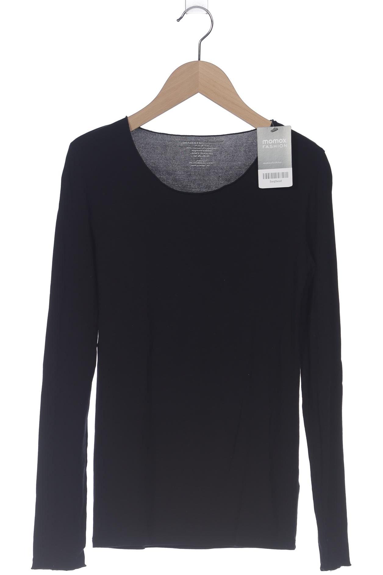 

Majestic Filatures Damen Langarmshirt, schwarz, Gr. 34