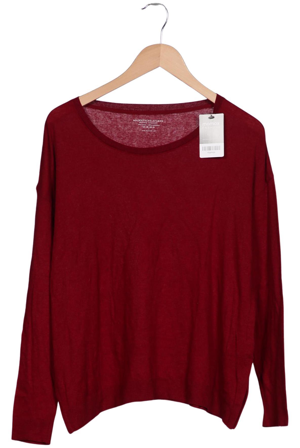 

Majestic Filatures Damen Pullover, bordeaux, Gr. 34