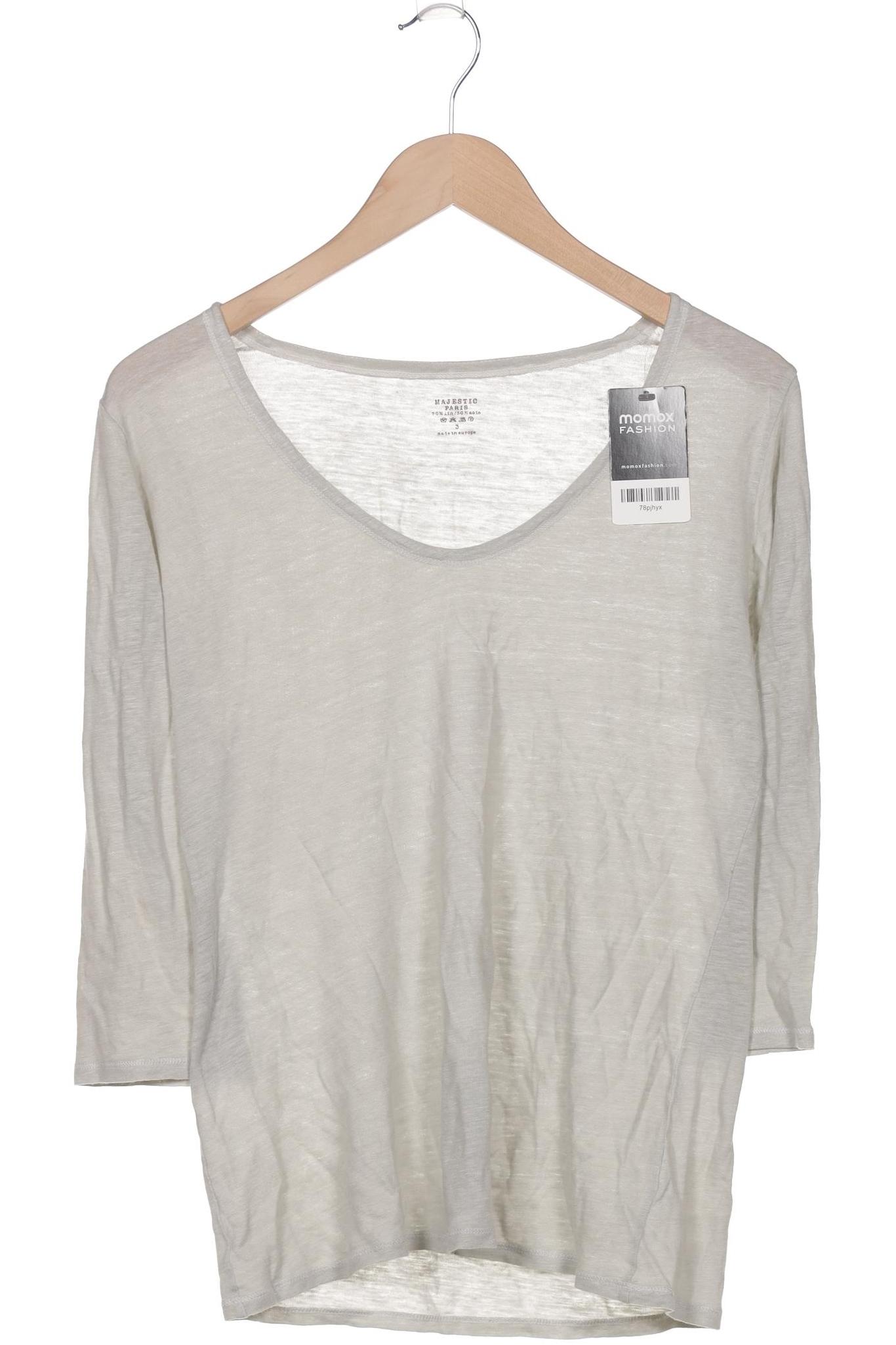 

Majestic Filatures Damen Langarmshirt, grau, Gr. 36