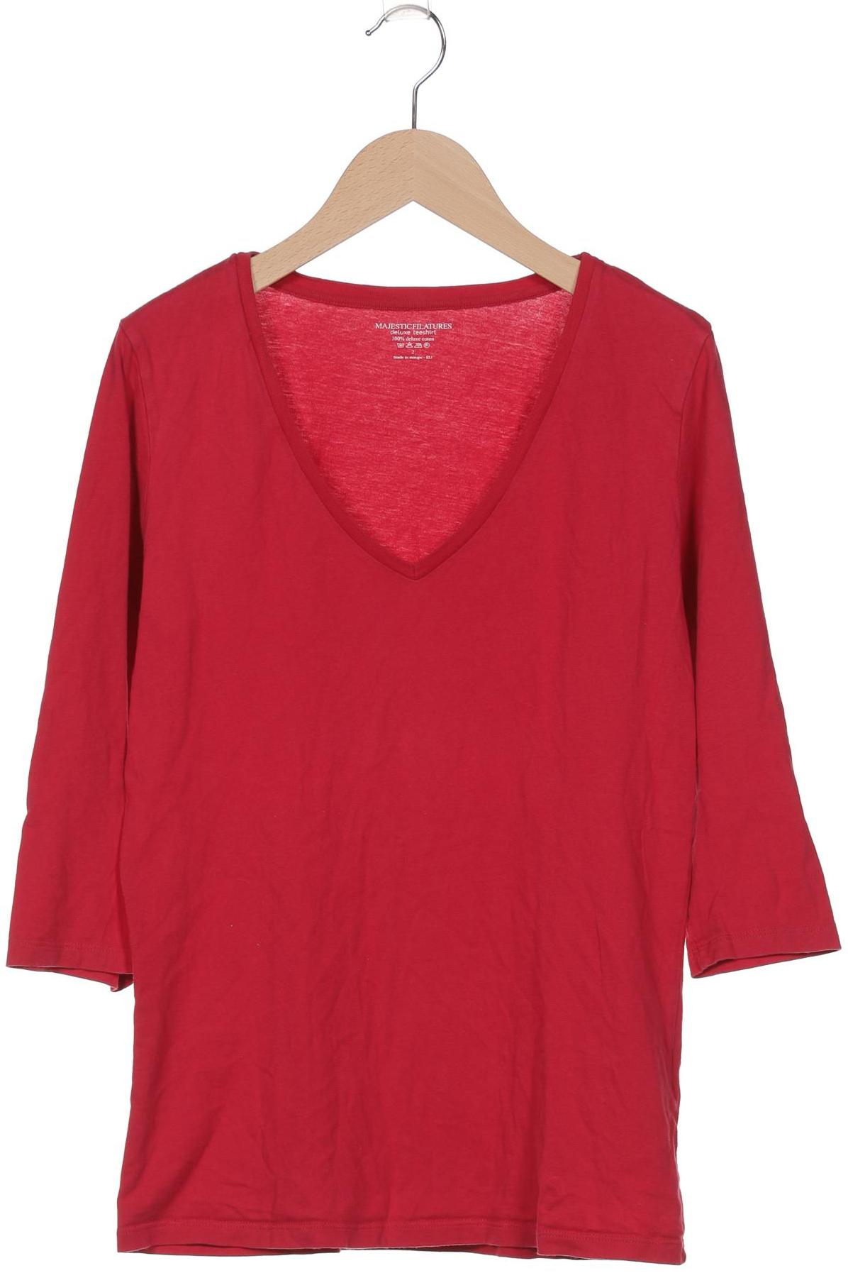

Majestic Filatures Damen Langarmshirt, rot, Gr. 34