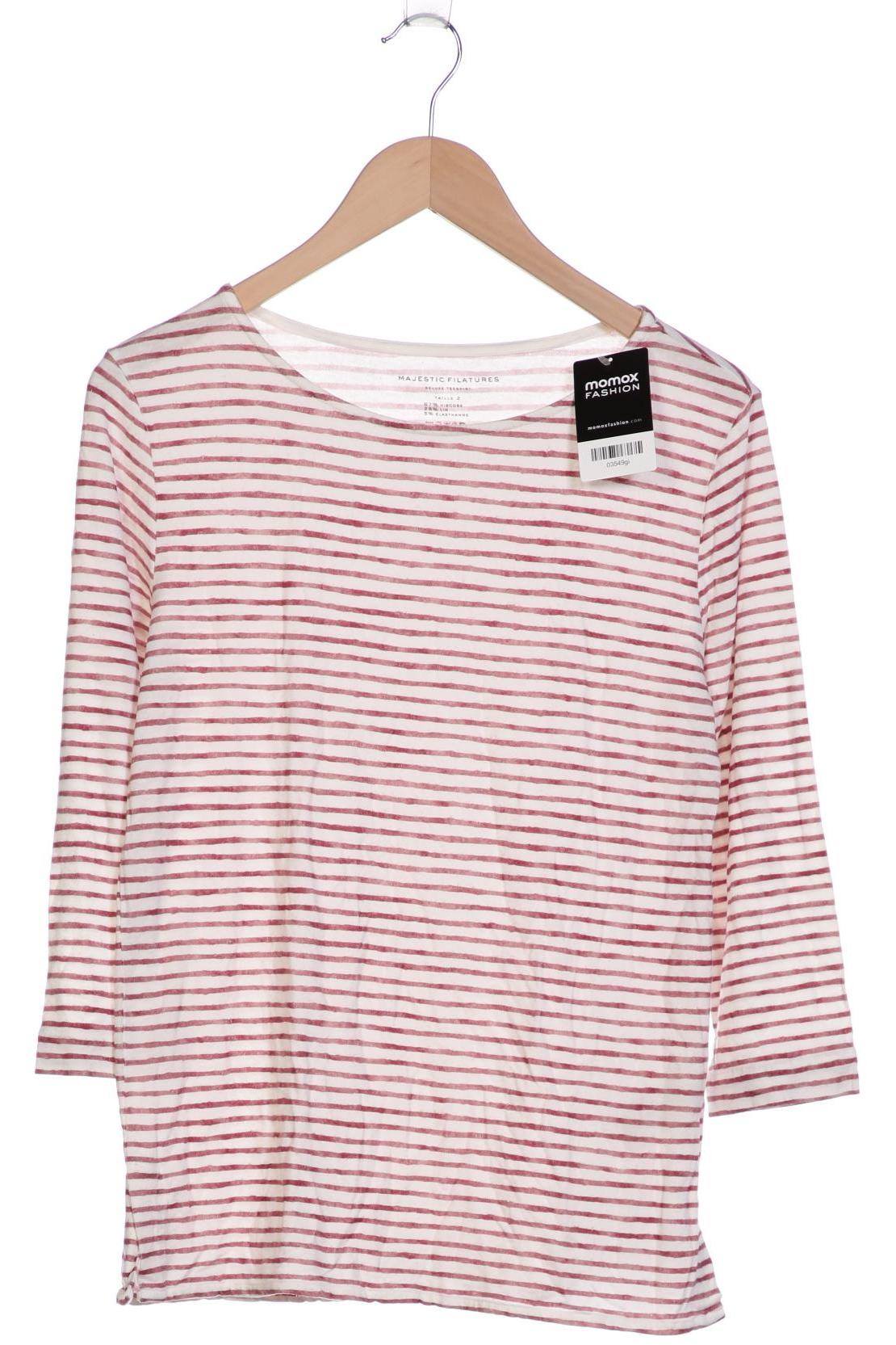 

Majestic Filatures Damen Langarmshirt, weiß, Gr. 38