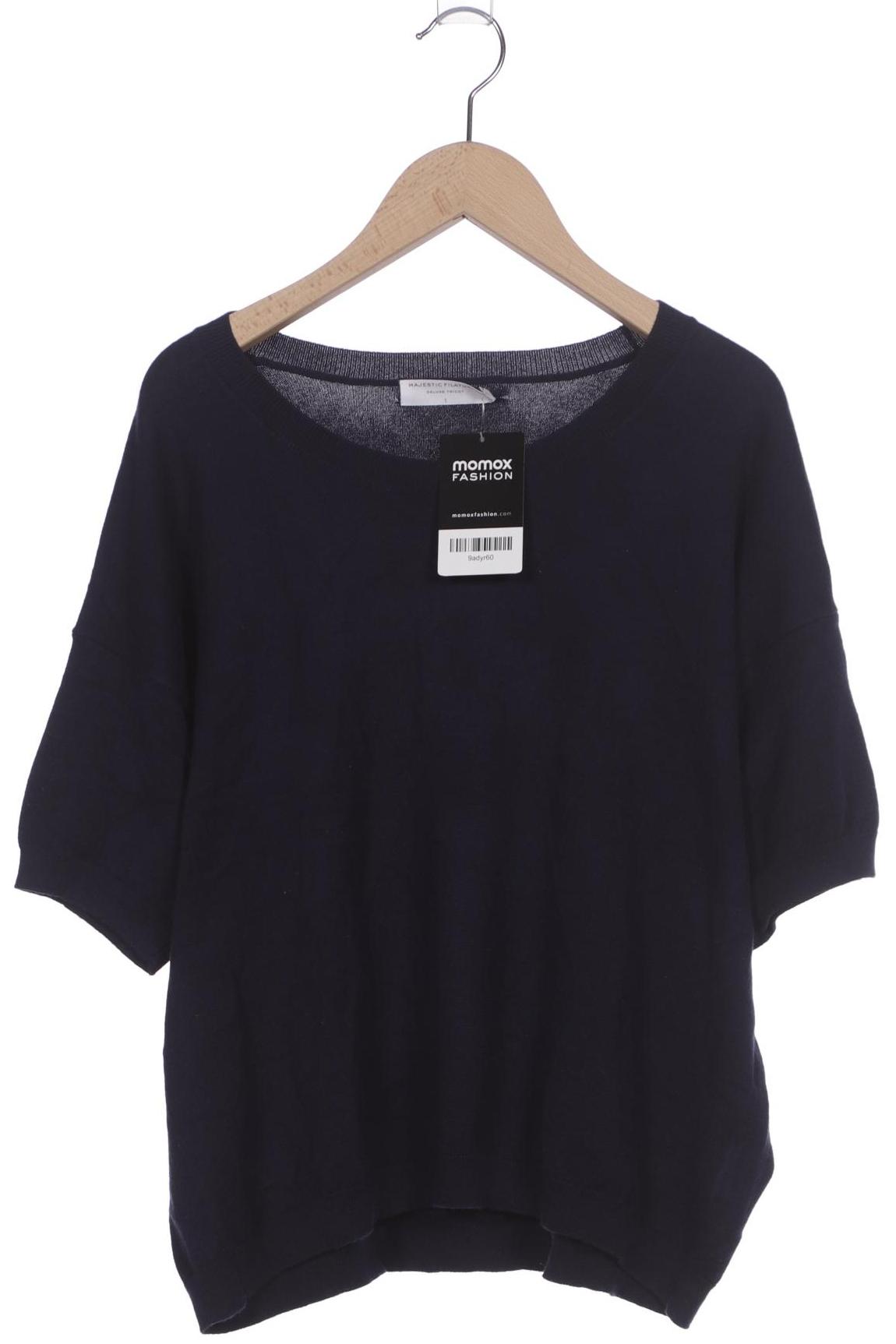 

Majestic Filatures Damen Pullover, marineblau, Gr. 32