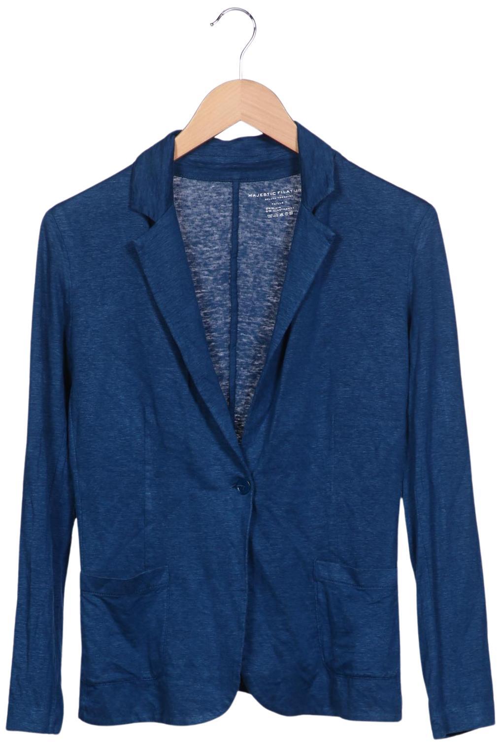 

Majestic Filatures Damen Strickjacke, marineblau, Gr. 32