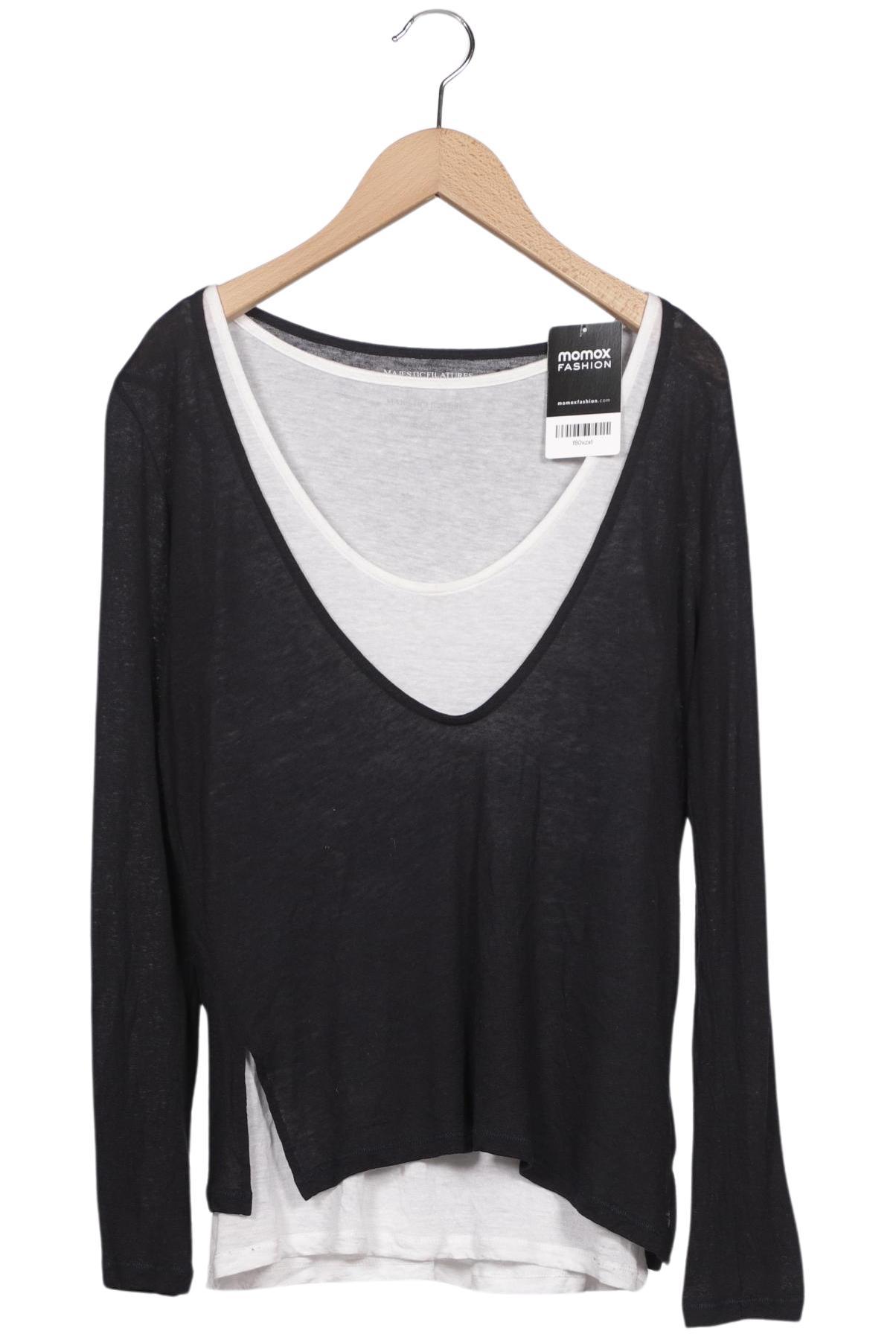 

Majestic Filatures Damen Langarmshirt, schwarz, Gr. 42