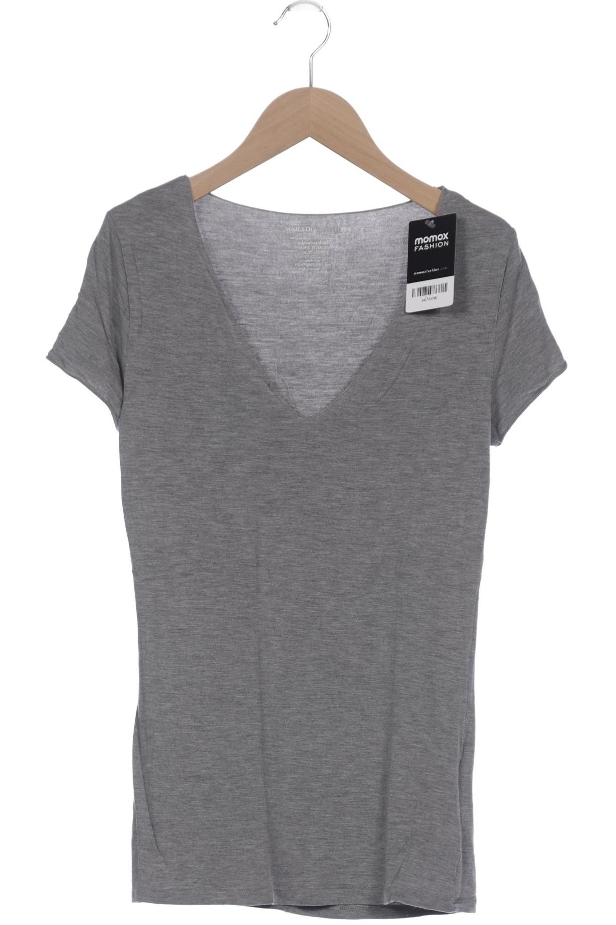 

Majestic Filatures Damen T-Shirt, grau, Gr. 34