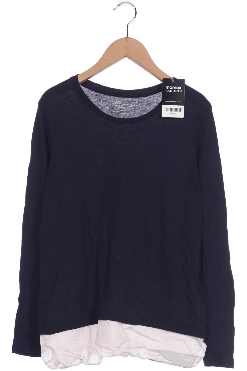 

Majestic Filatures Damen Langarmshirt, marineblau, Gr. 34