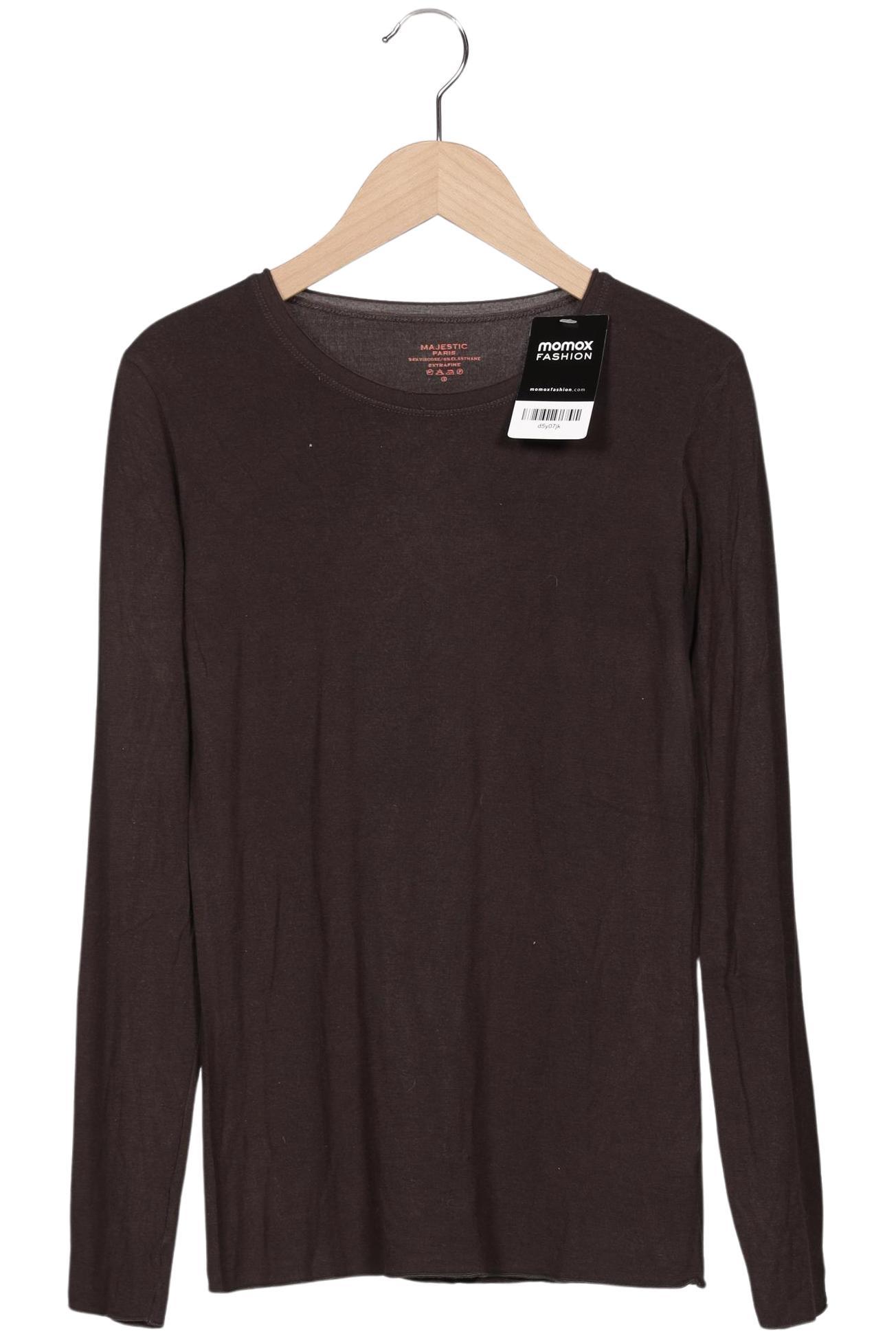 

Majestic Filatures Damen Langarmshirt, braun, Gr. 34