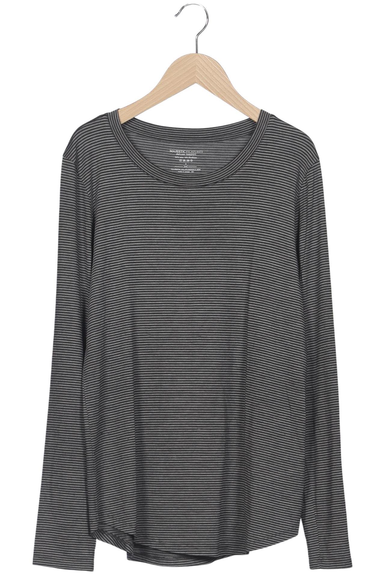 

Majestic Filatures Damen Langarmshirt, grau, Gr. 42