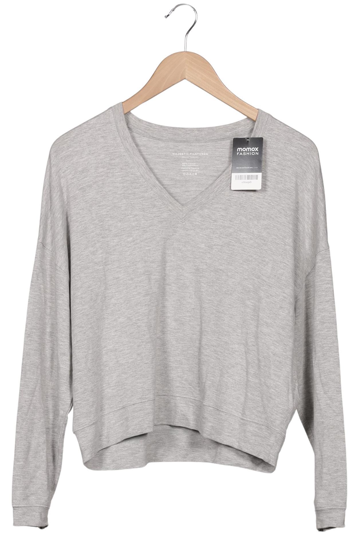

Majestic Filatures Damen Langarmshirt, grau, Gr. 32