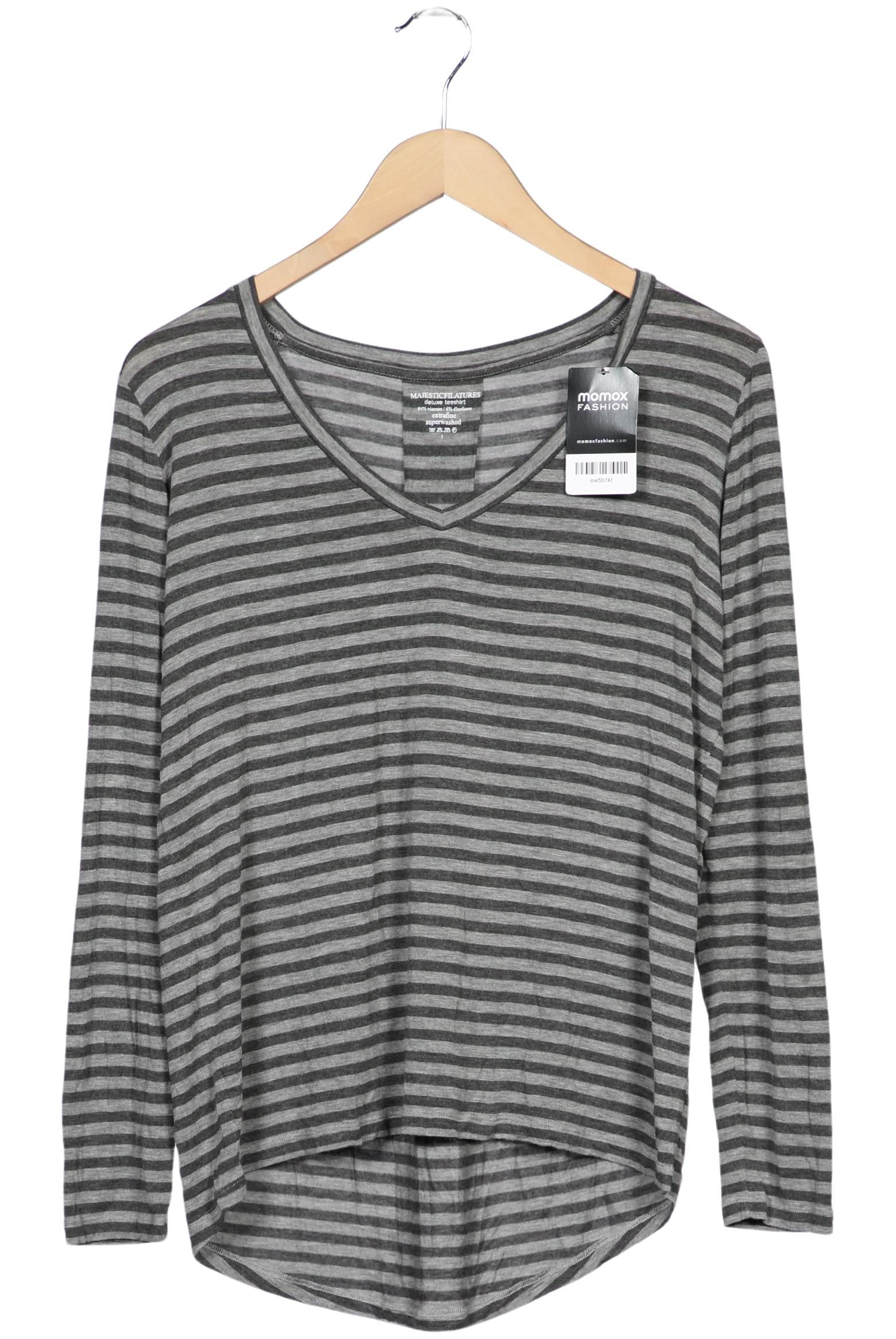 

Majestic Filatures Damen Langarmshirt, grau, Gr. 32