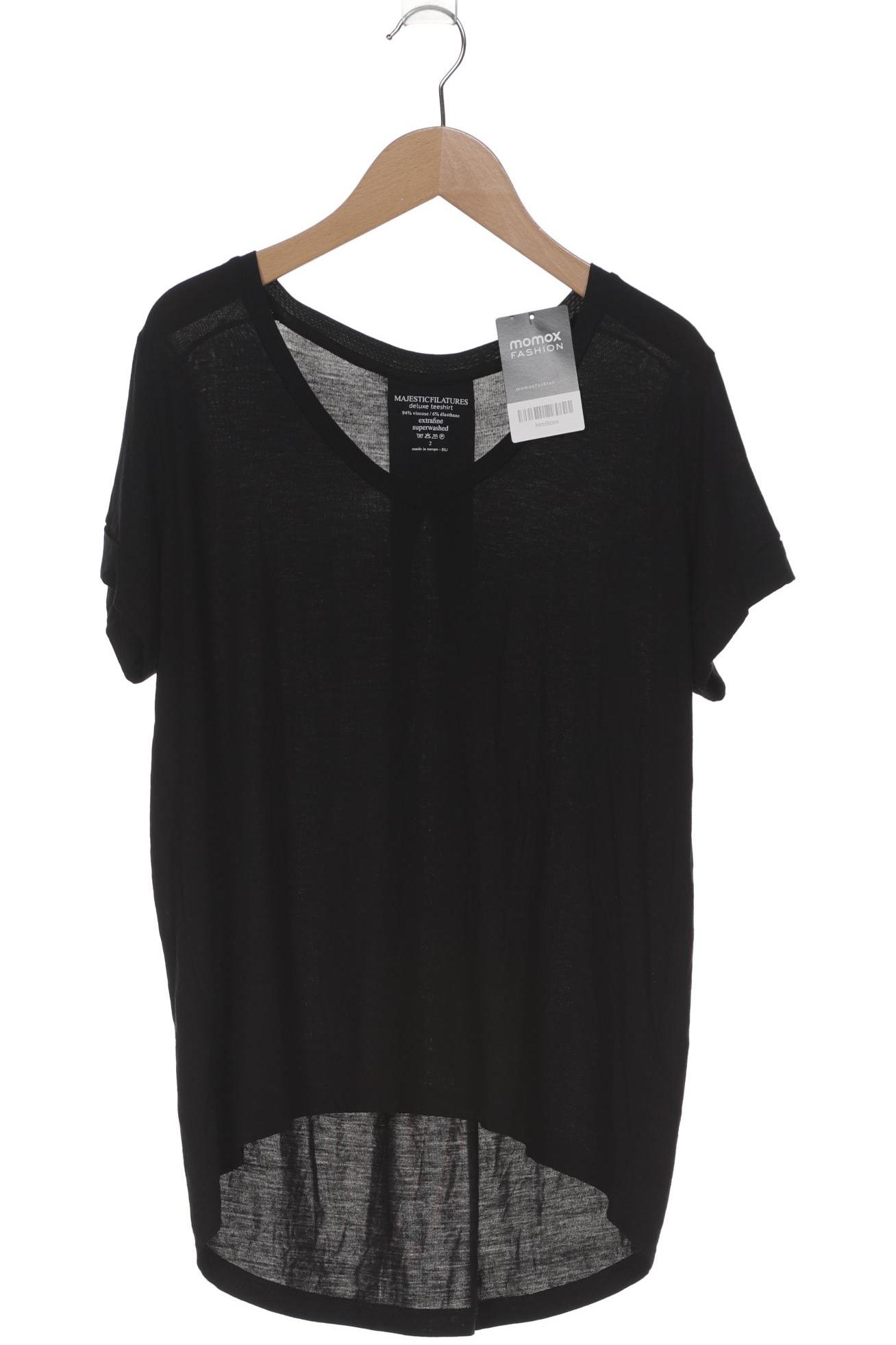 

Majestic Filatures Damen T-Shirt, schwarz, Gr. 34