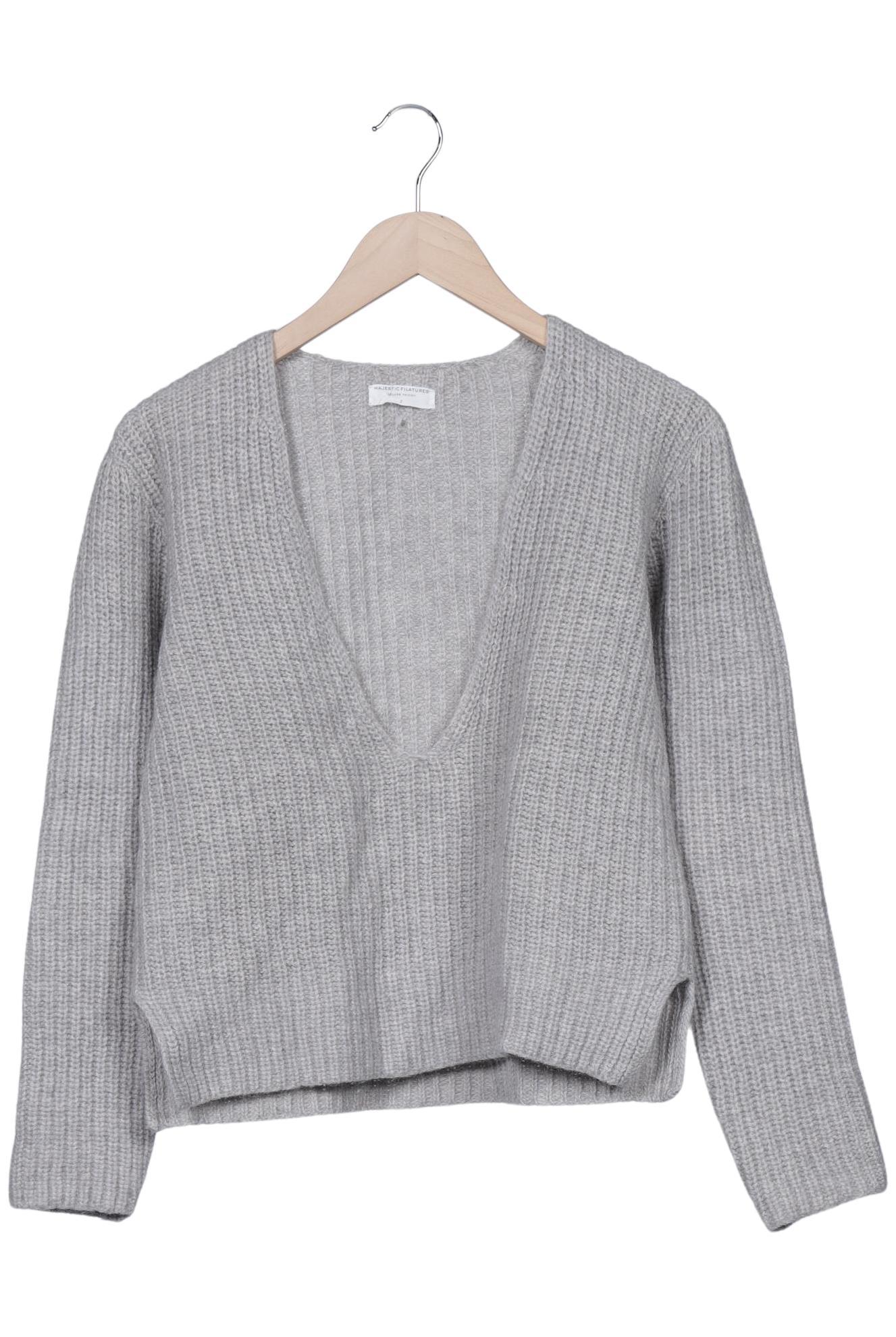 

Majestic Filatures Damen Pullover, grau, Gr. 34