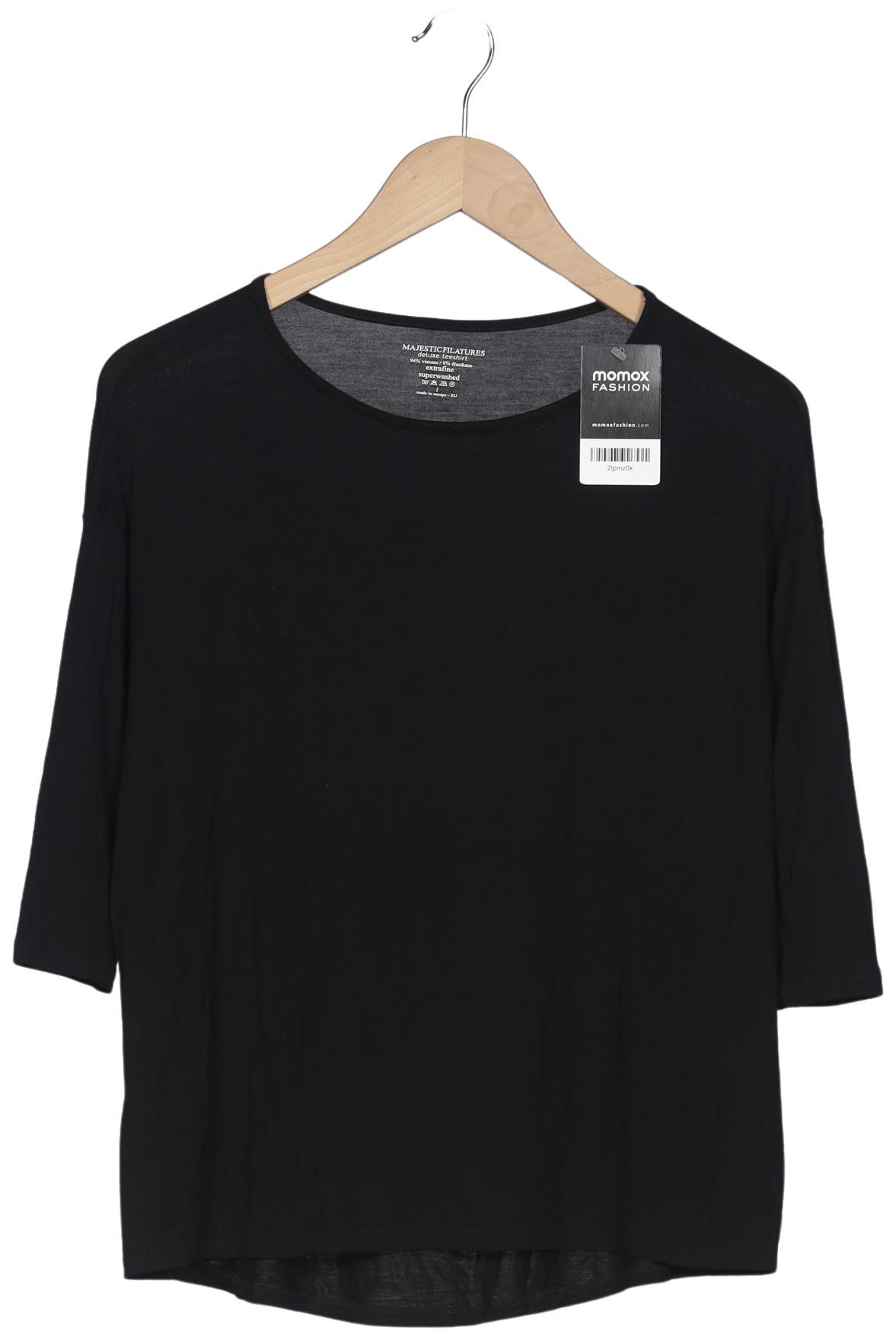 

Majestic Filatures Damen Langarmshirt, schwarz, Gr. 32