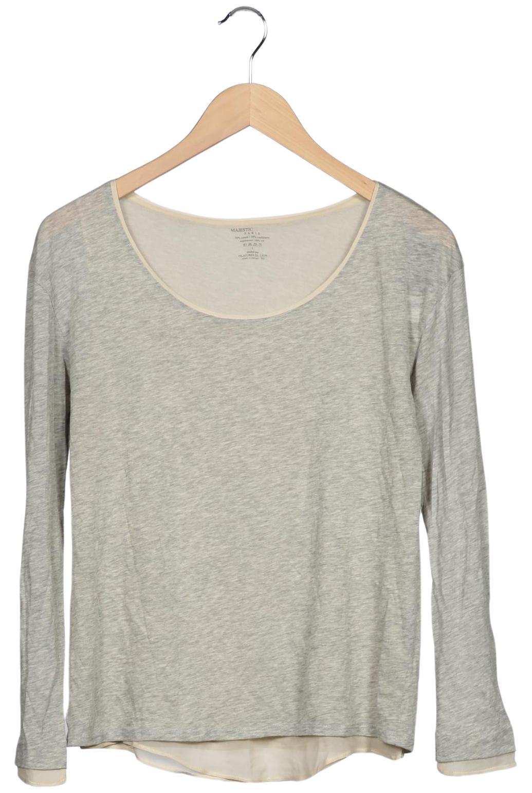 

Majestic Filatures Damen Langarmshirt, grau, Gr. 32