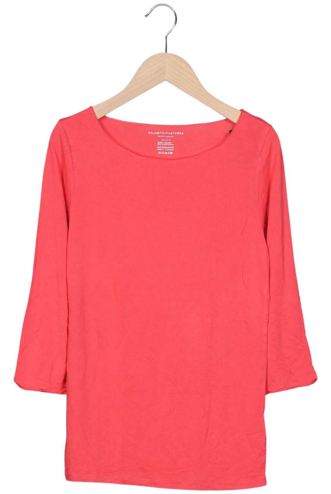 

Majestic Filatures Damen Langarmshirt, rot, Gr. 36