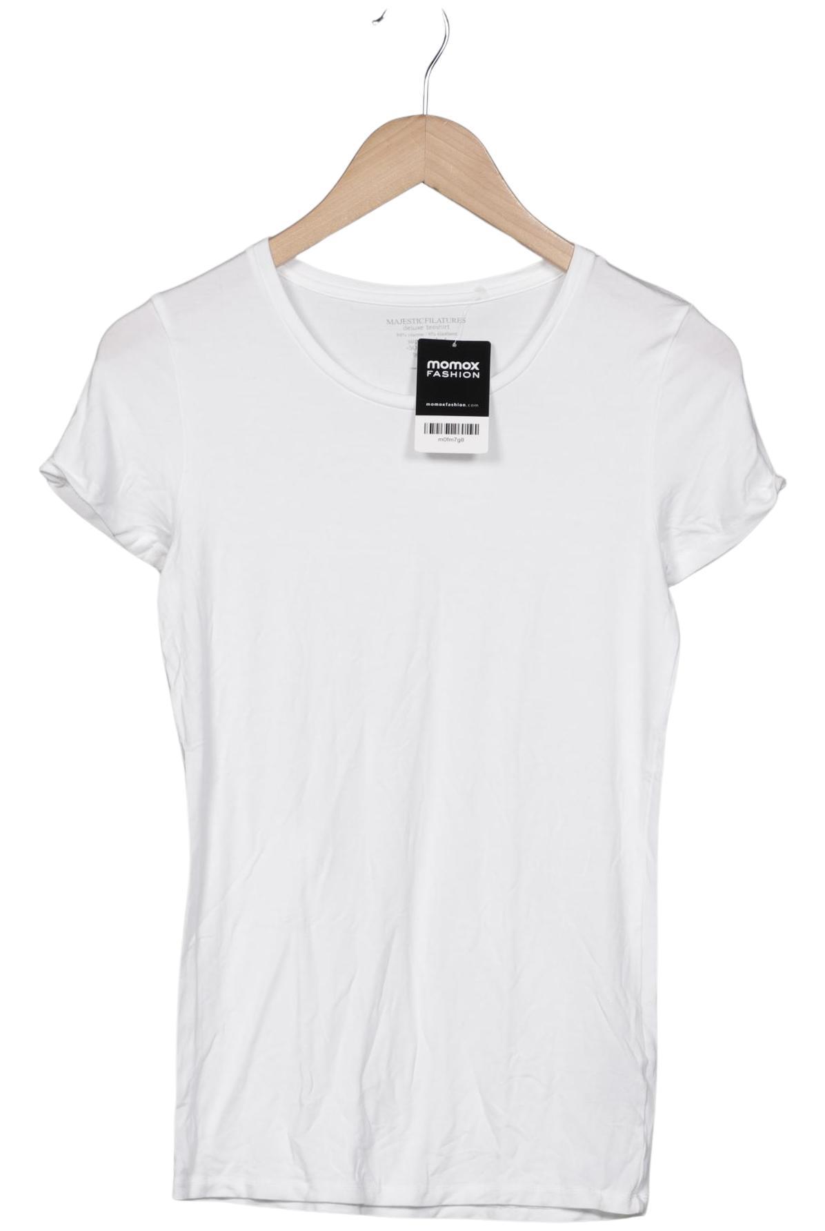 

Majestic Filatures Damen Langarmshirt, weiß, Gr. 36