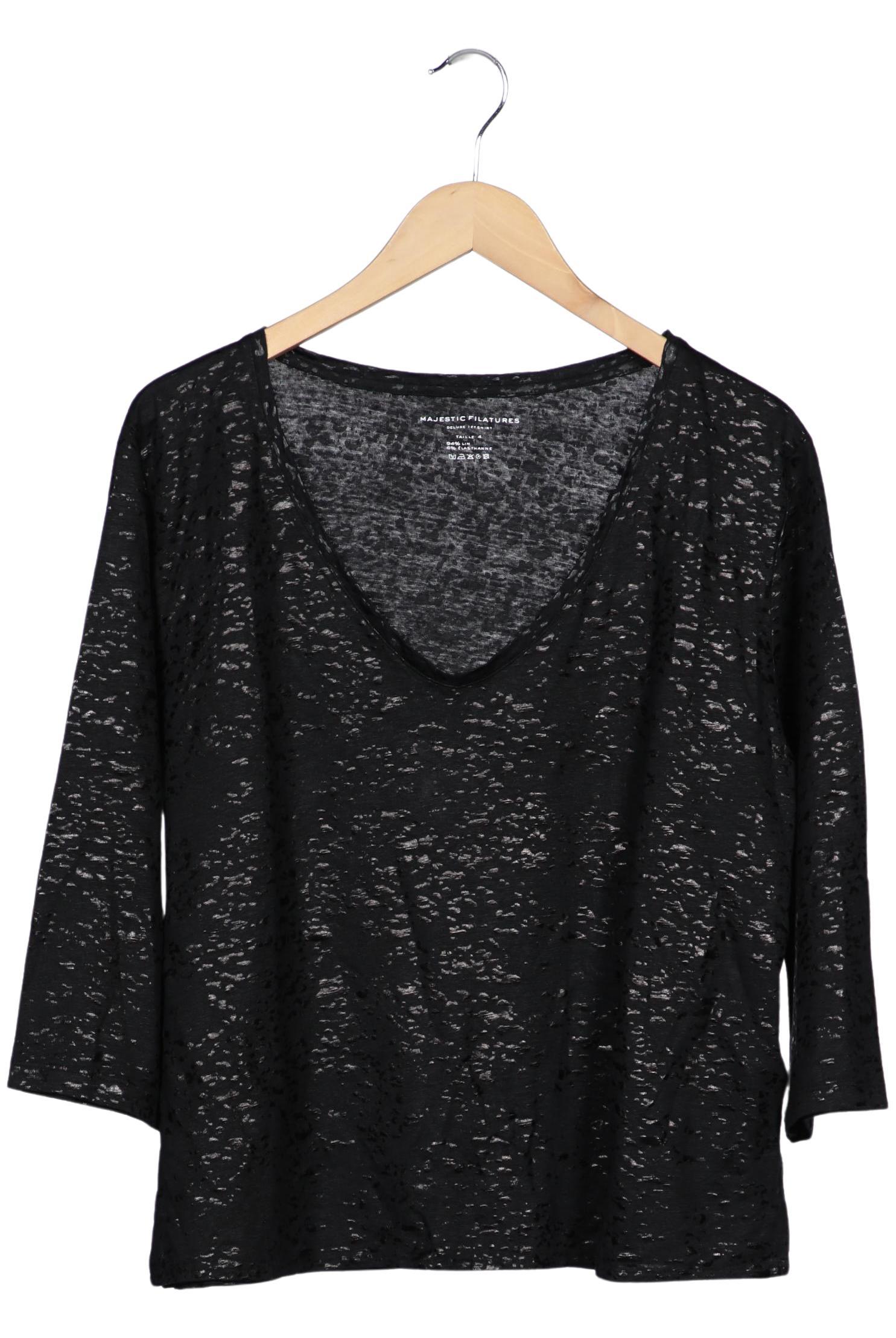 

Majestic Filatures Damen Langarmshirt, schwarz, Gr. 38