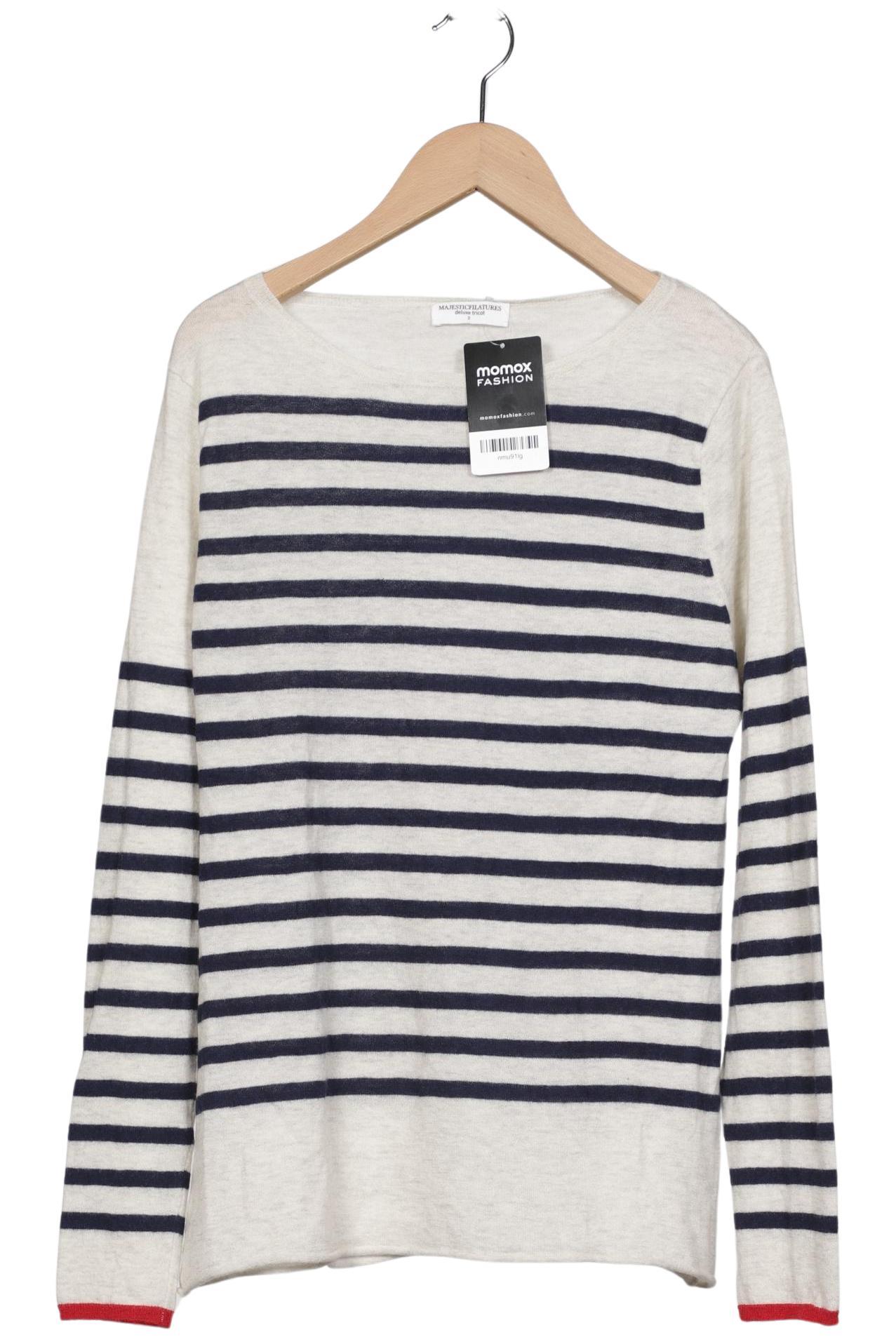 

Majestic Filatures Damen Pullover, marineblau, Gr. 34