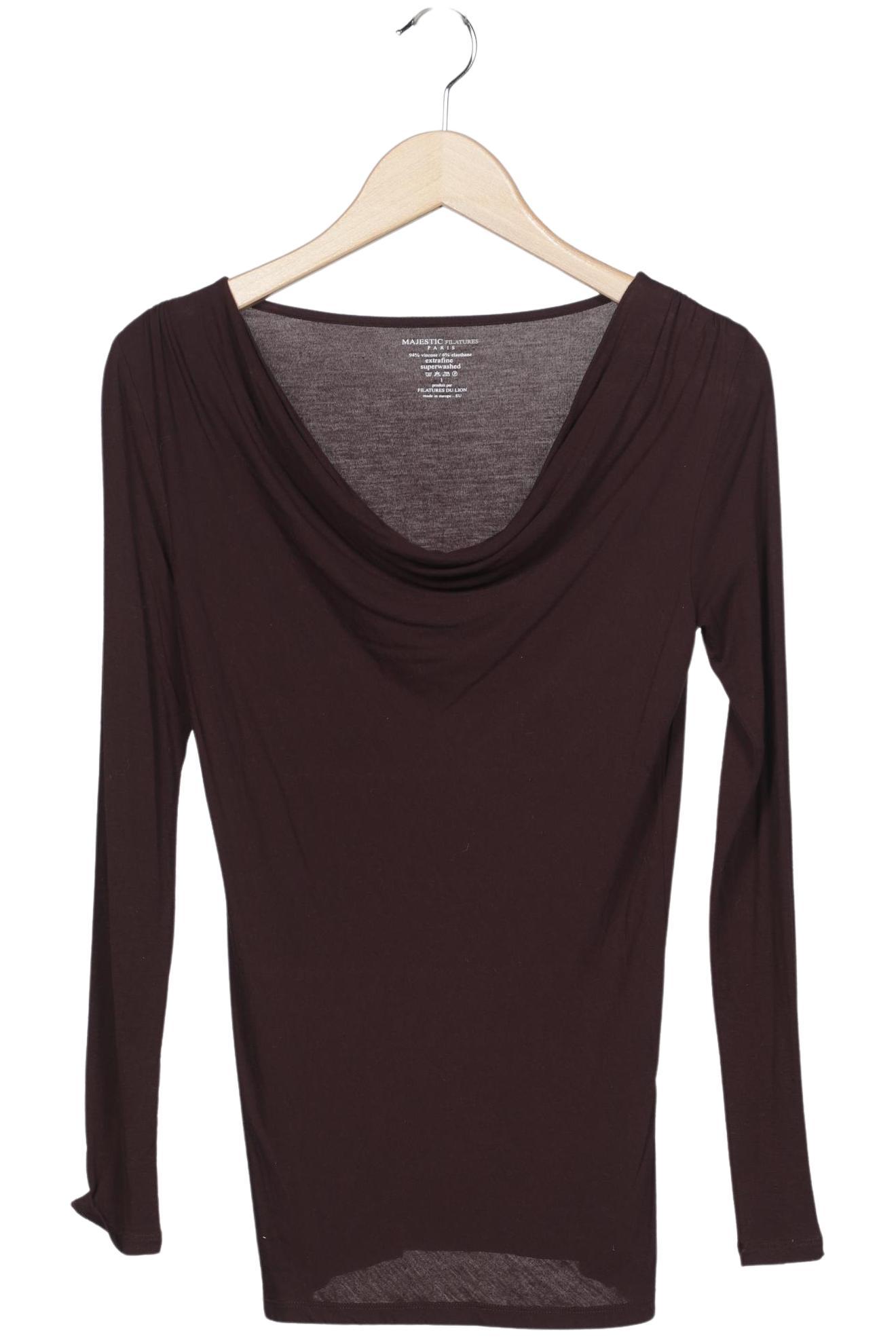 

Majestic Filatures Damen Langarmshirt, braun, Gr. 32