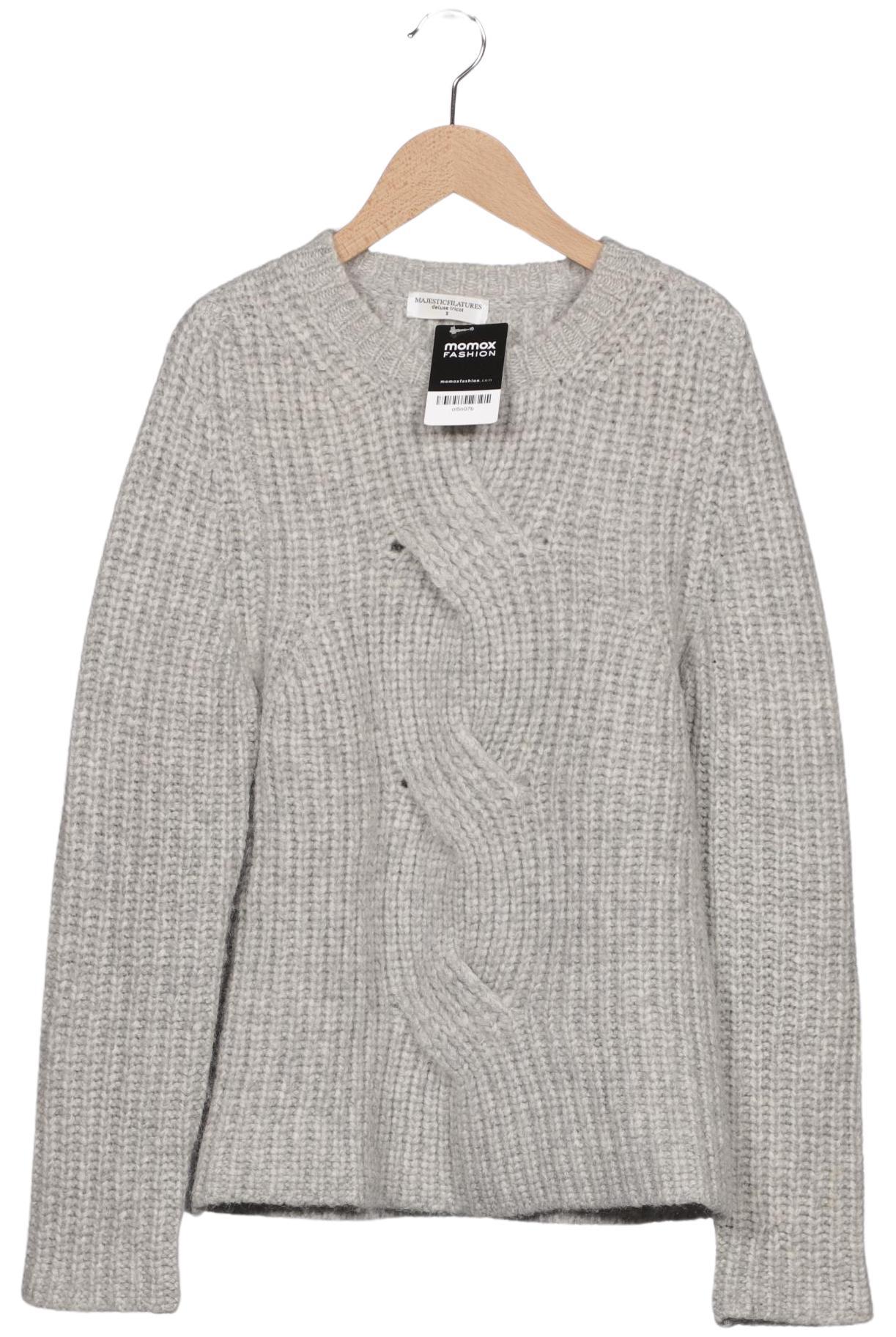 

Majestic Filatures Damen Pullover, grau, Gr. 34