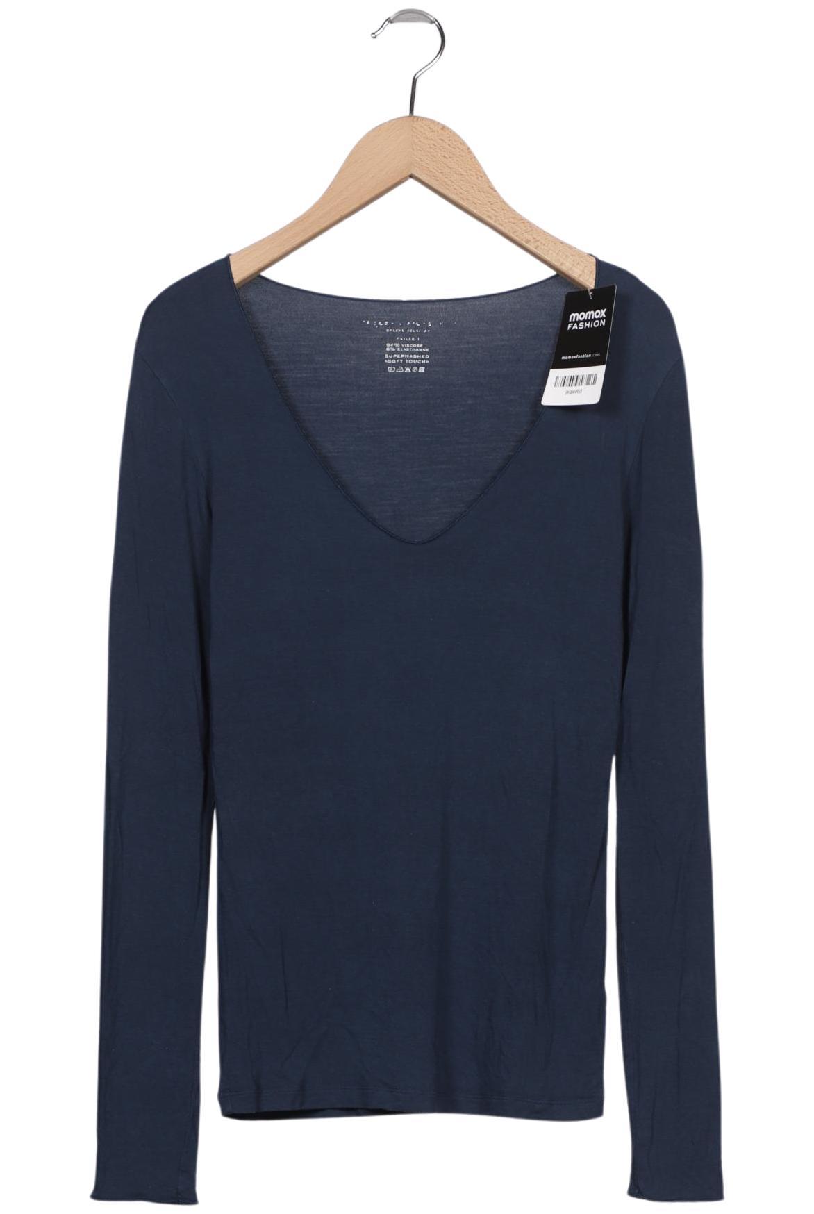 

Majestic Filatures Damen Langarmshirt, marineblau, Gr. 36