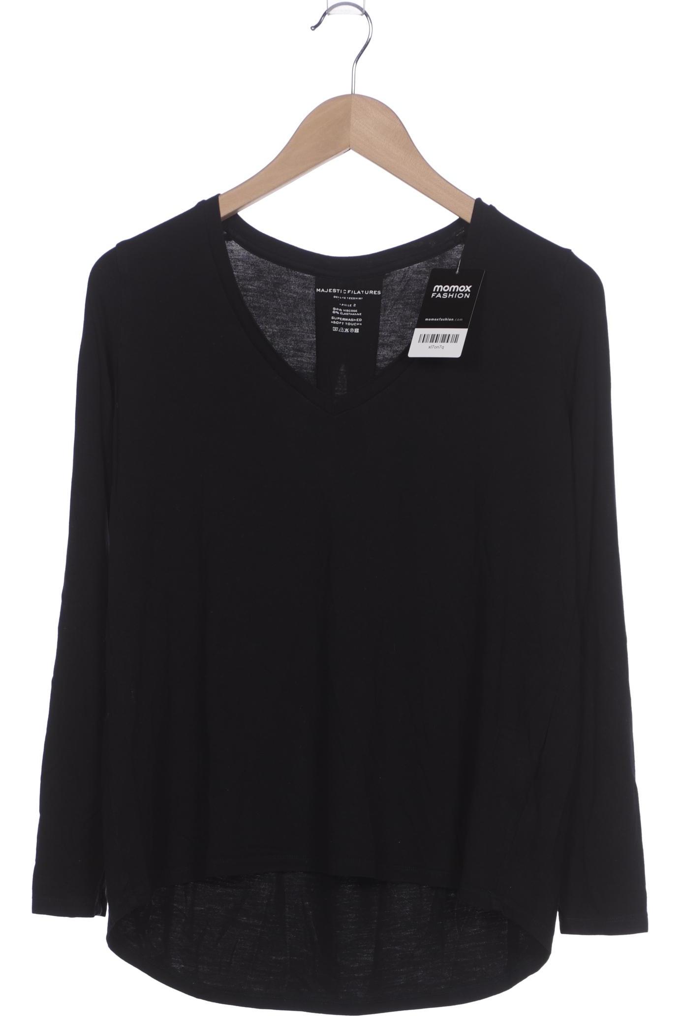 

Majestic Filatures Damen Langarmshirt, marineblau, Gr. 34