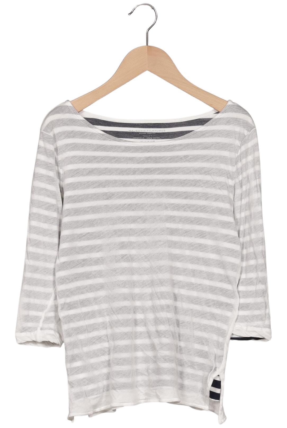 

Majestic Filatures Damen Langarmshirt, mehrfarbig, Gr. 32