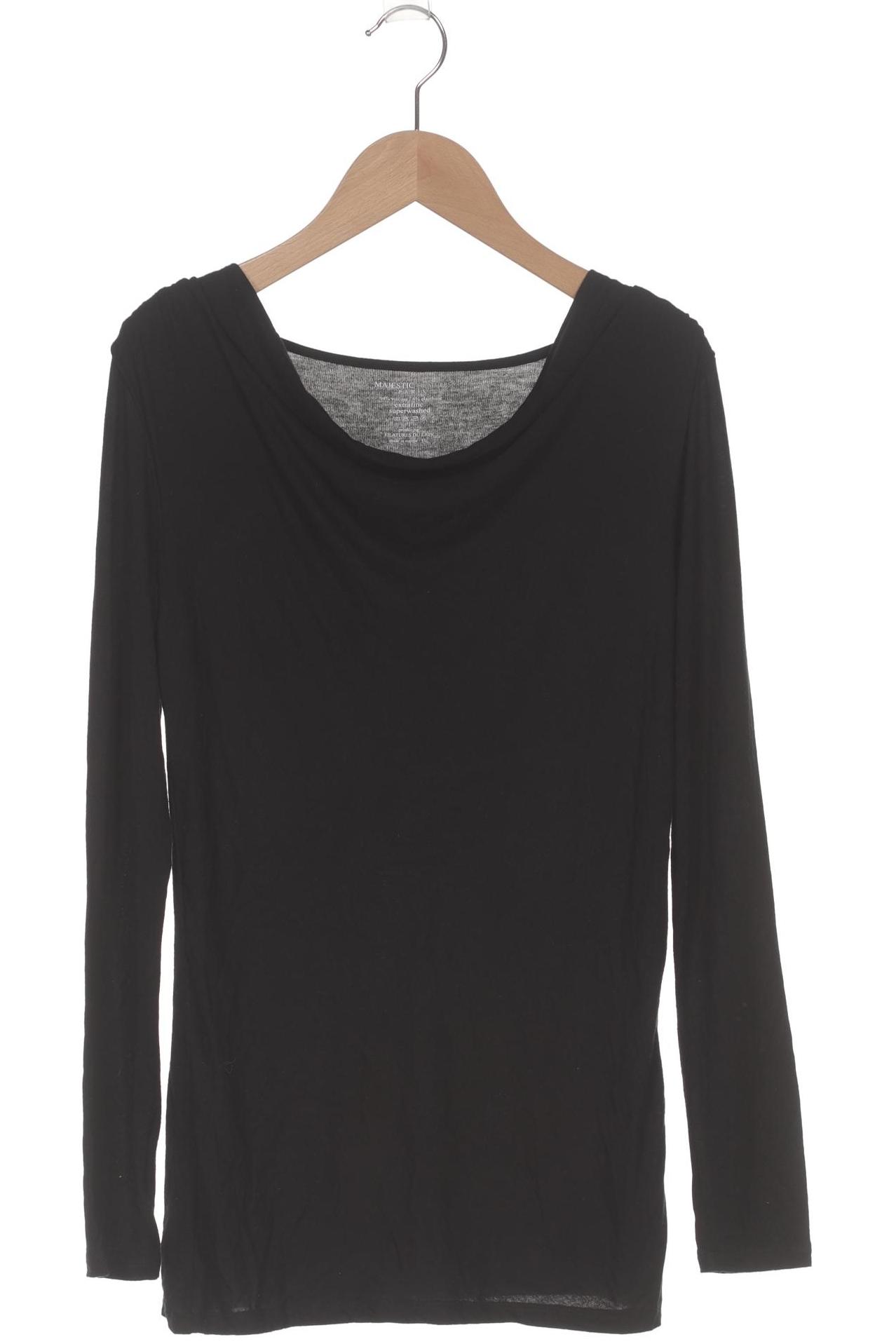 

Majestic Filatures Damen Langarmshirt, schwarz, Gr. 32