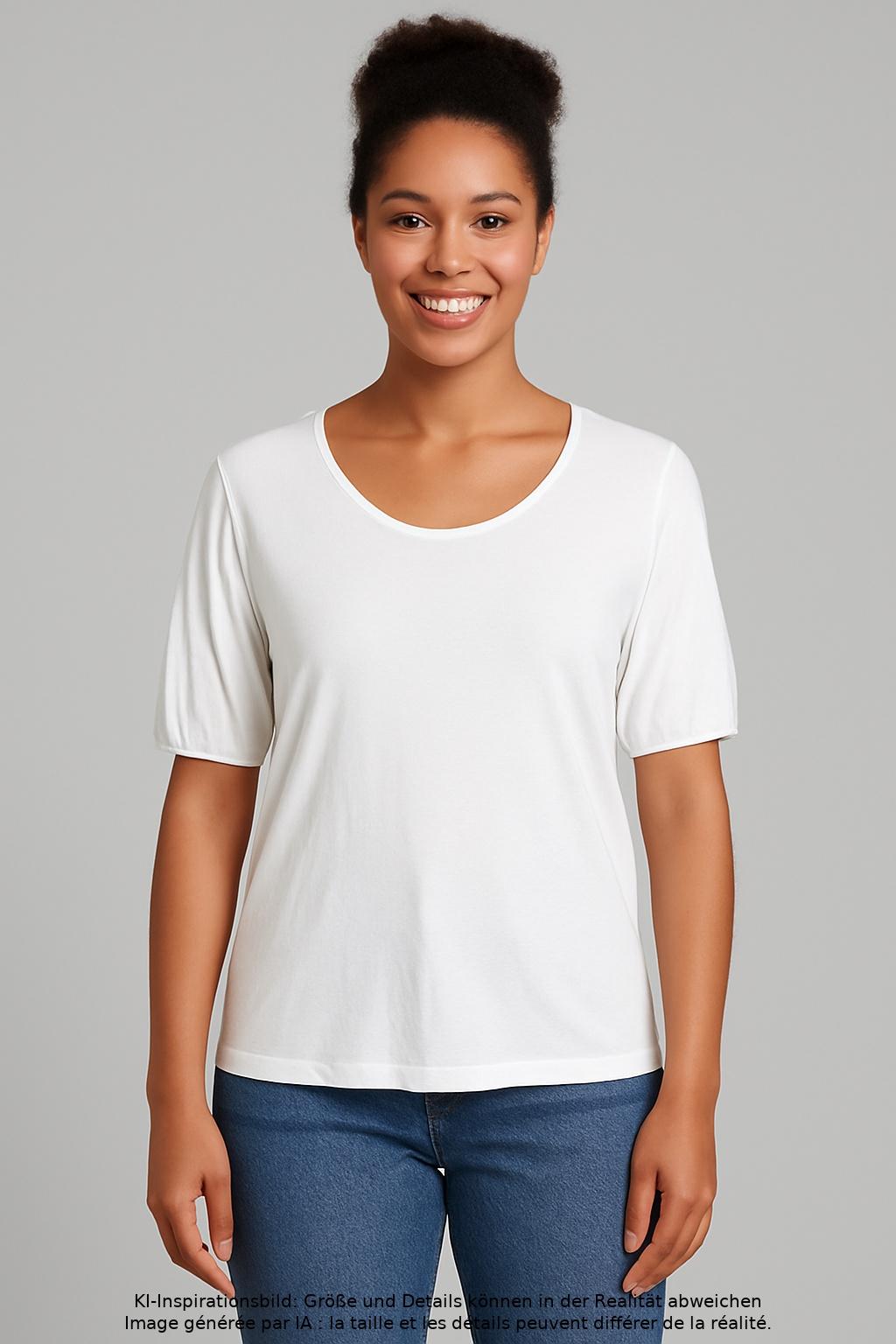 

Majestic Filatures Damen T-Shirt, weiß, Gr. 36