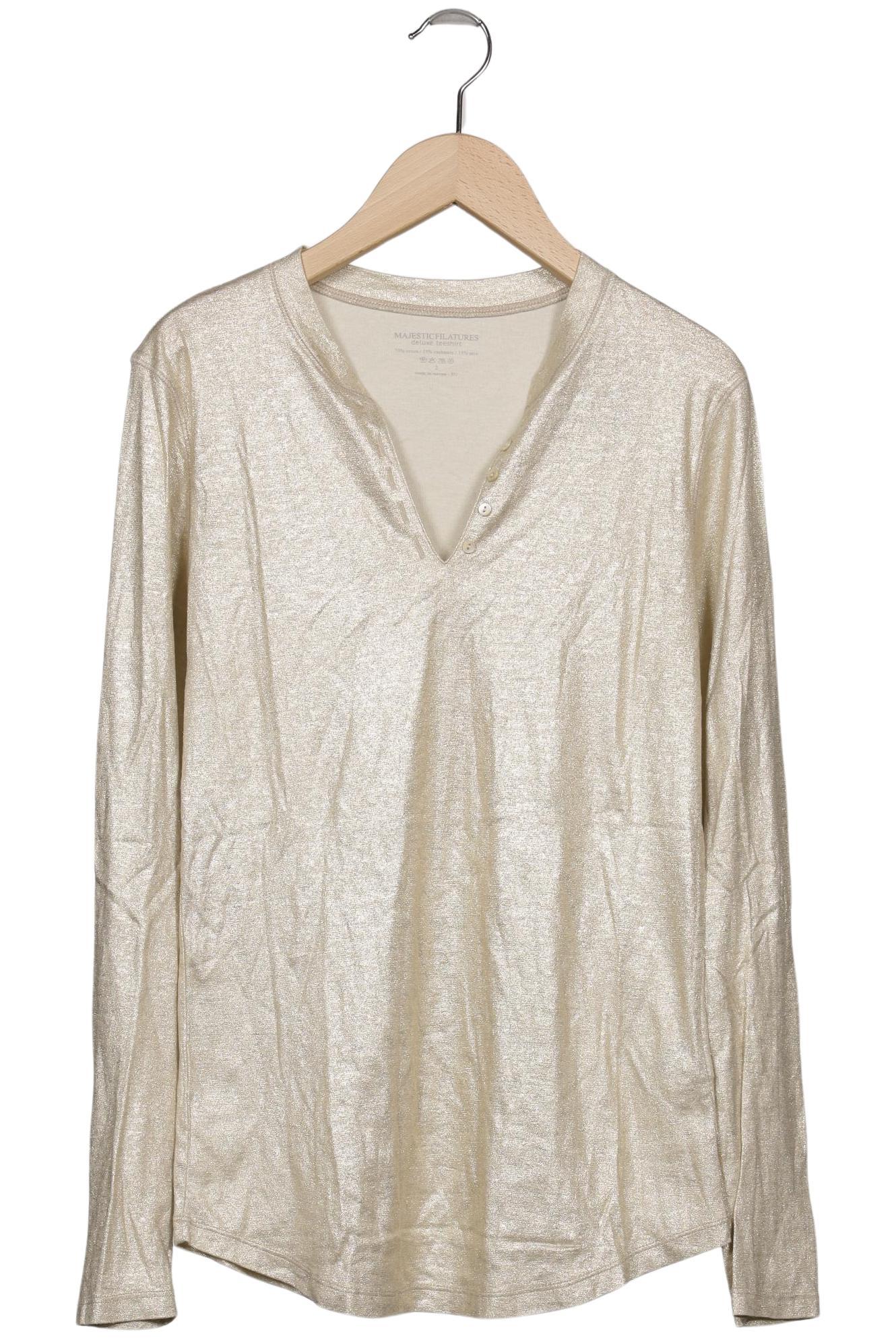 

Majestic Filatures Damen Langarmshirt, gold, Gr. 34
