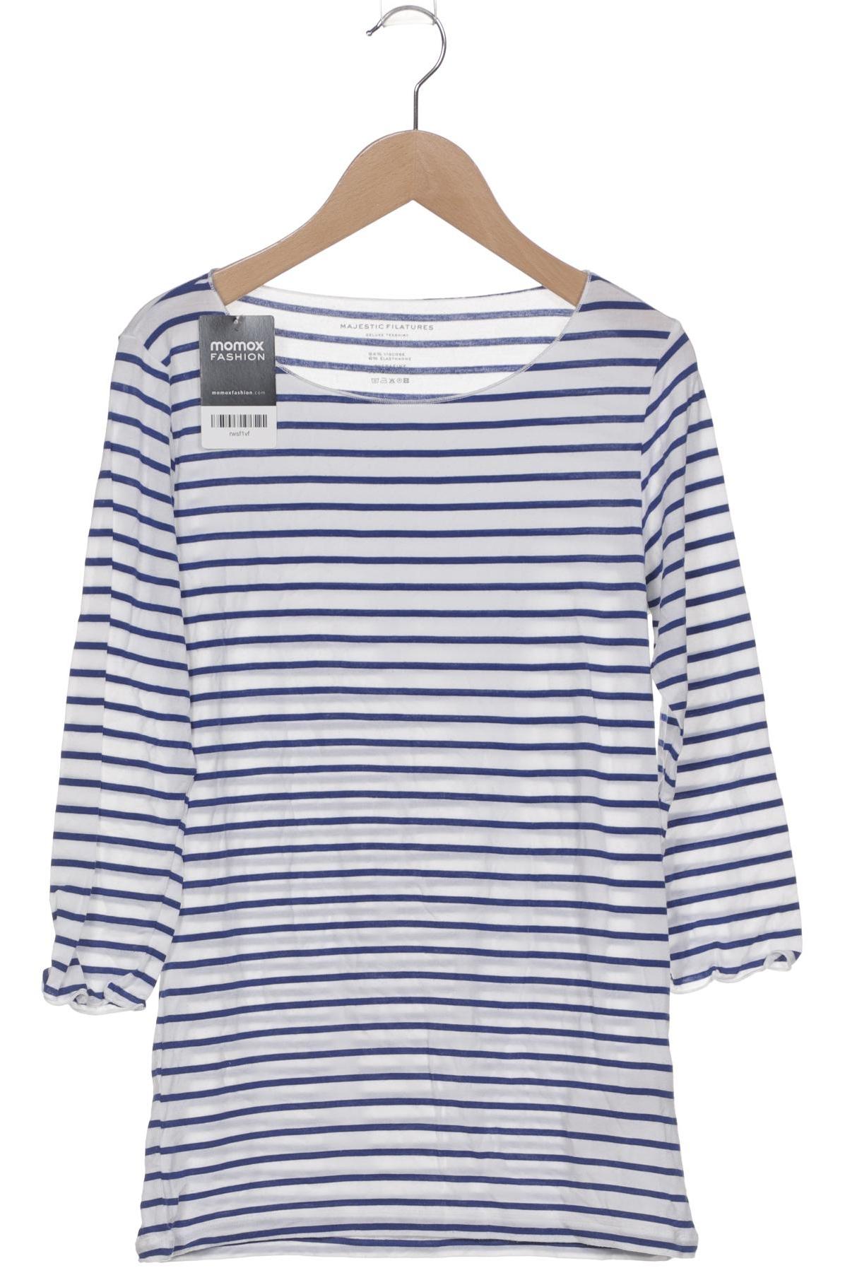 

Majestic Filatures Damen Langarmshirt, weiß, Gr. 34